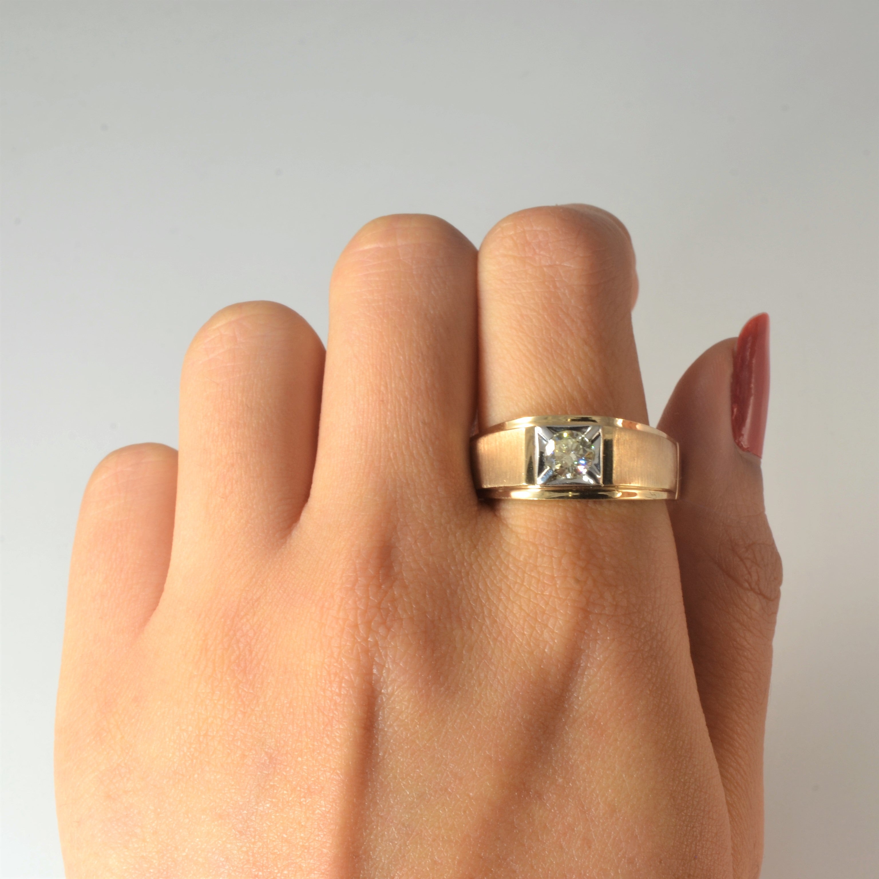 Bague solitaire en diamant | 0,50 ct | Taille 13,25 |