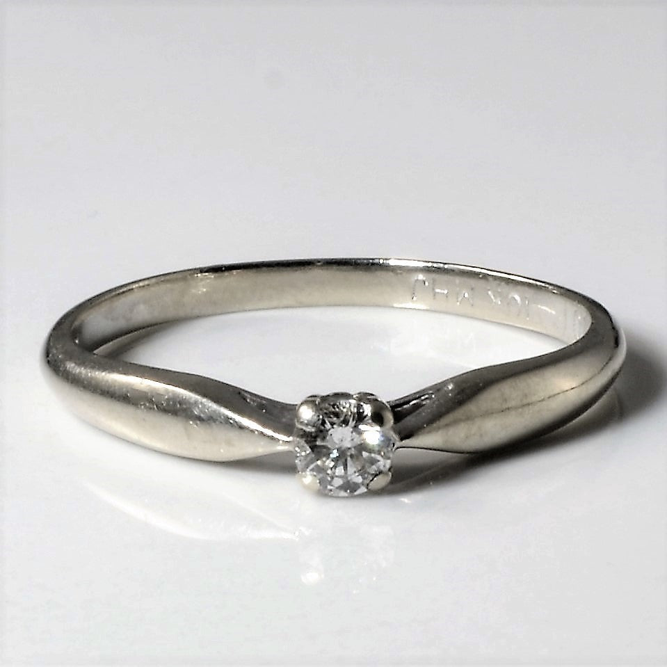 Solitaire Diamond Ring | 0.10ct | SZ 6.75 |