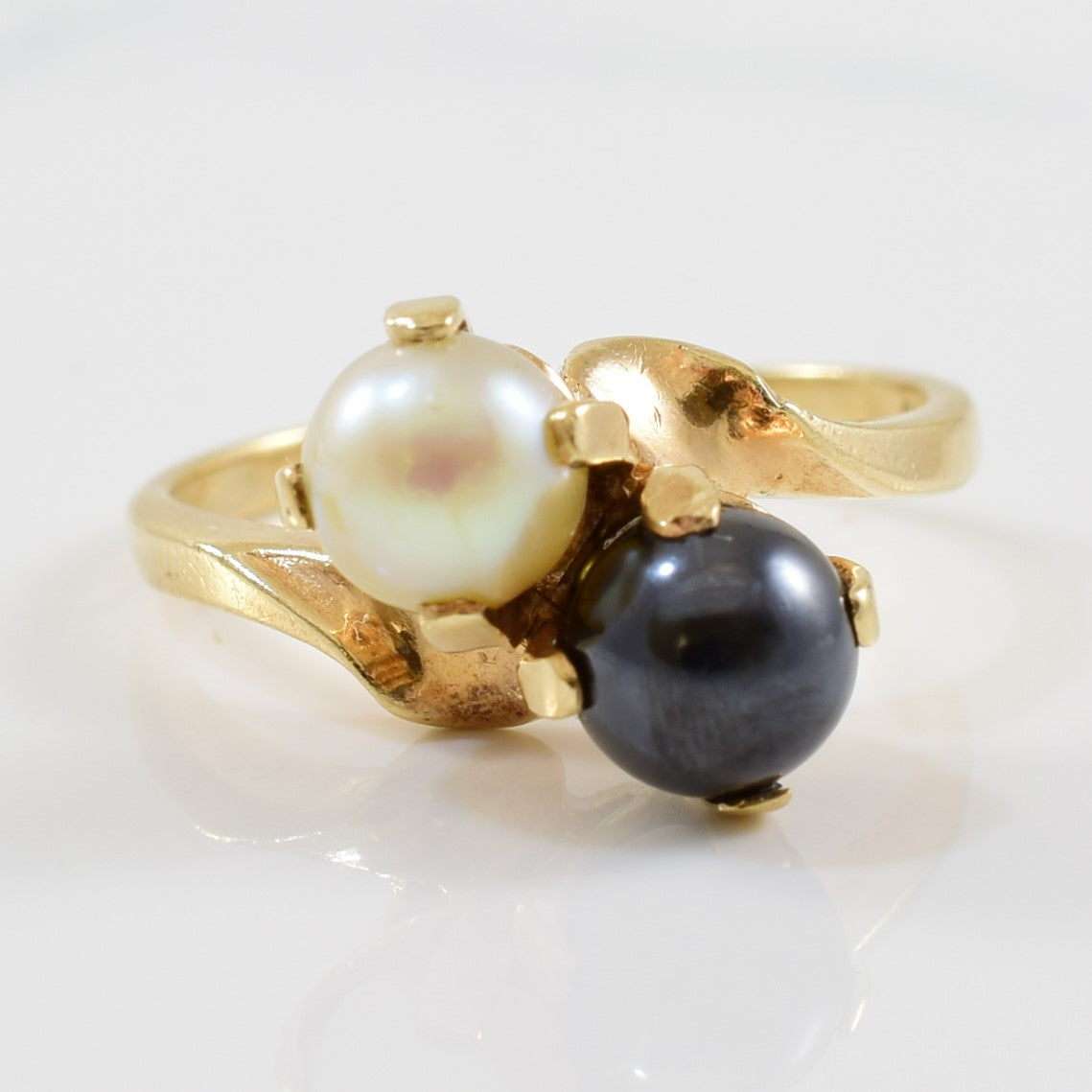 Pearl & Hematite Ring | 1.17ct, 2.60ct | SZ 5 |