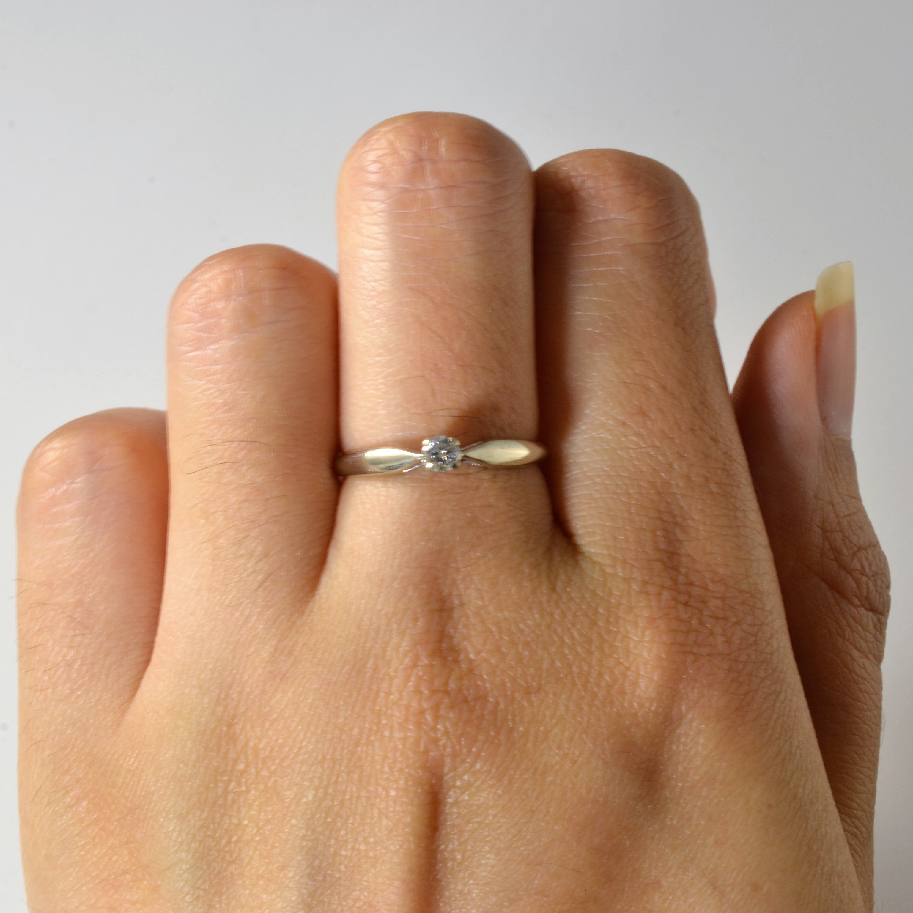 Solitaire Diamond Ring | 0.10ct | SZ 6.75 |