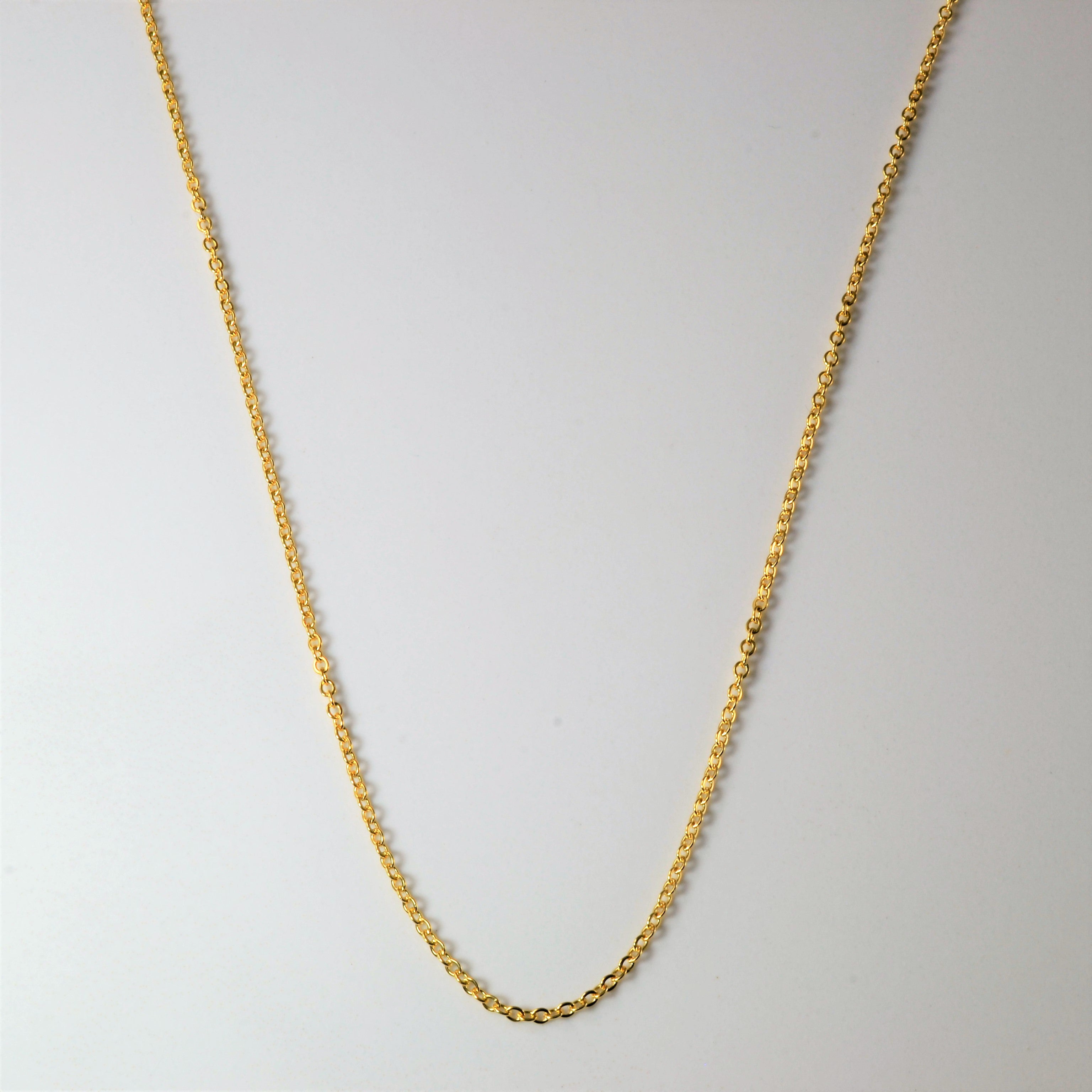 10k Yellow Gold Rolo Link Chain | 16"|