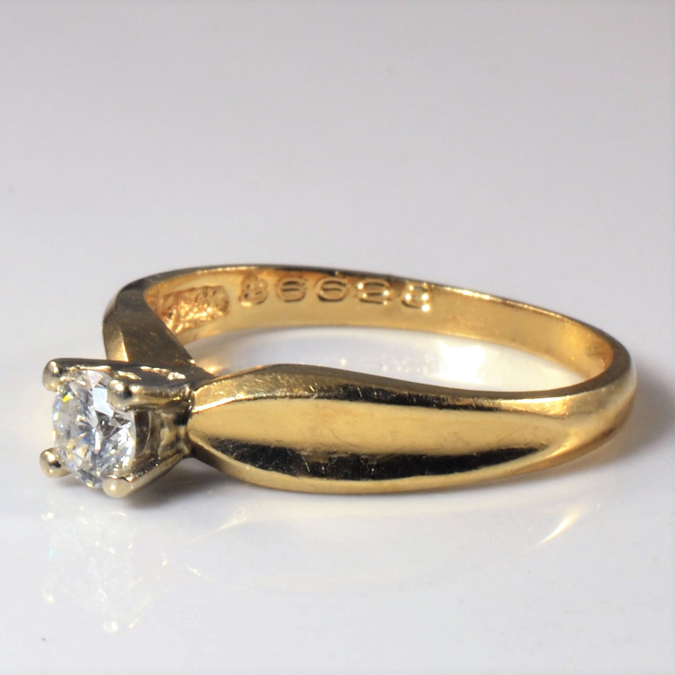 Solitaire Diamond Engagement Ring | 0.24ct | SZ 6.75 |