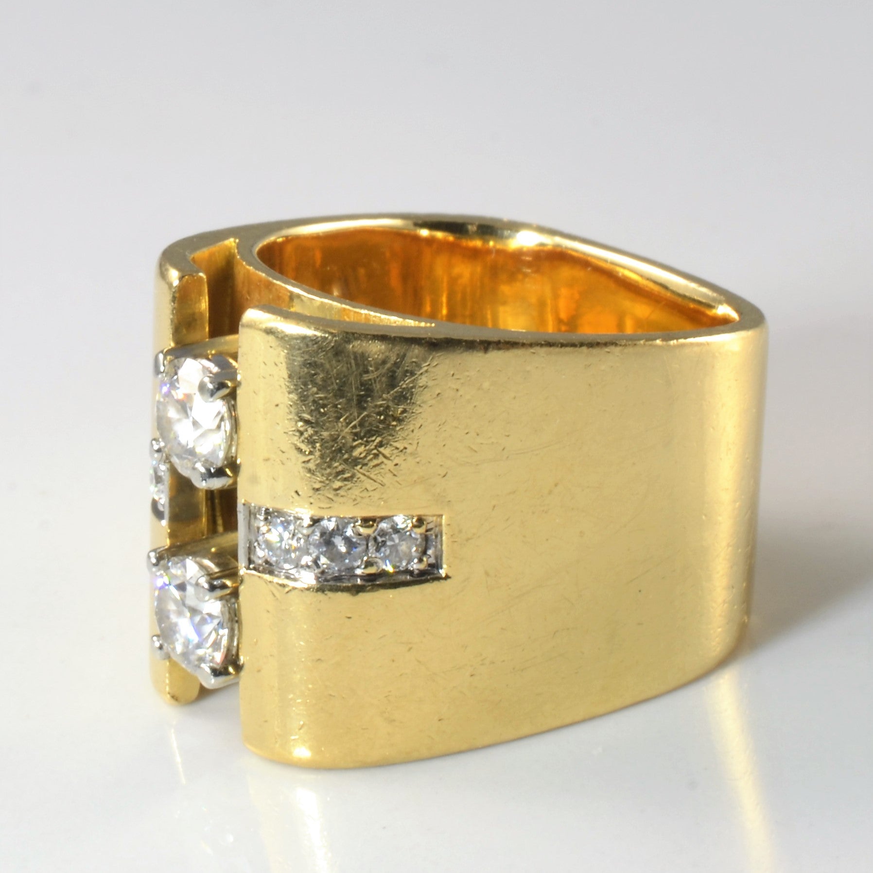 Toi Et Moi Inspired Diamond Cocktail Ring | 1.07ctw | SZ 6.75 |