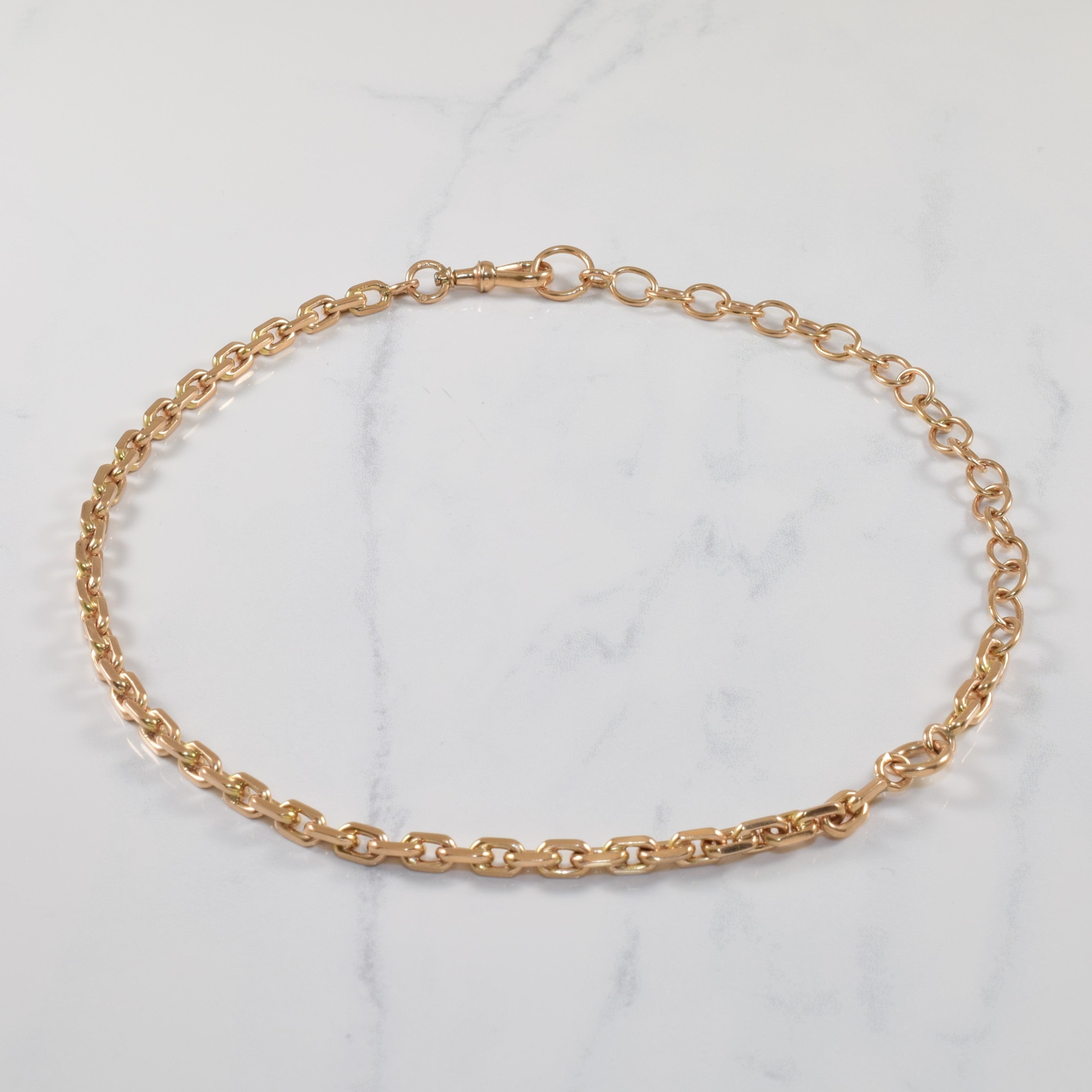 Chaîne à maillons fantaisie en or jaune 14 carats | 18 pouces |