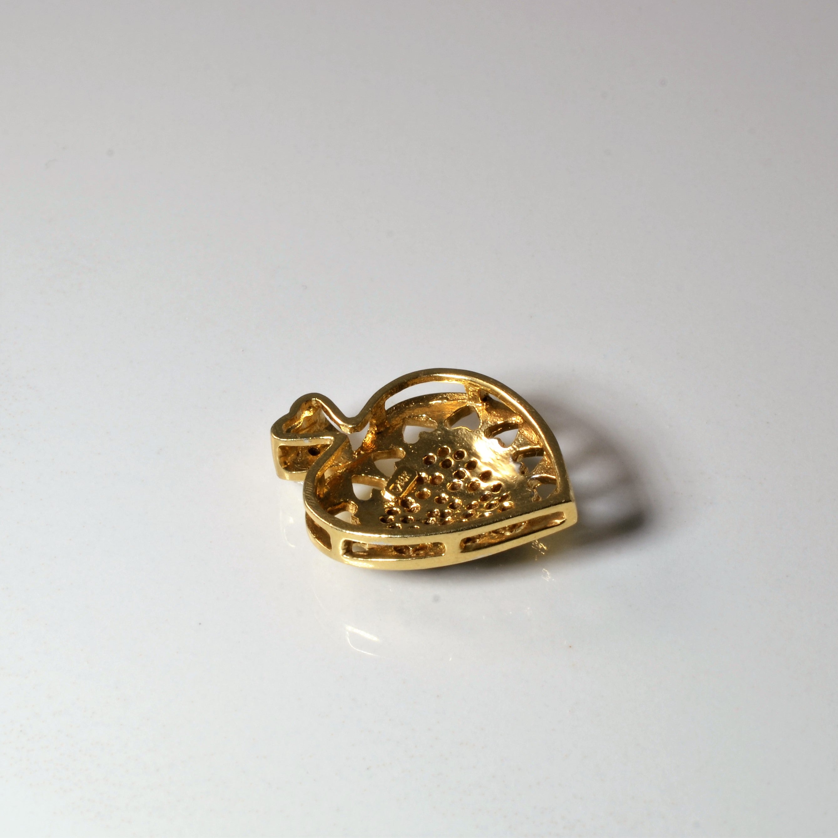 Pave Diamond Heart Pendant | 0.19ctw |