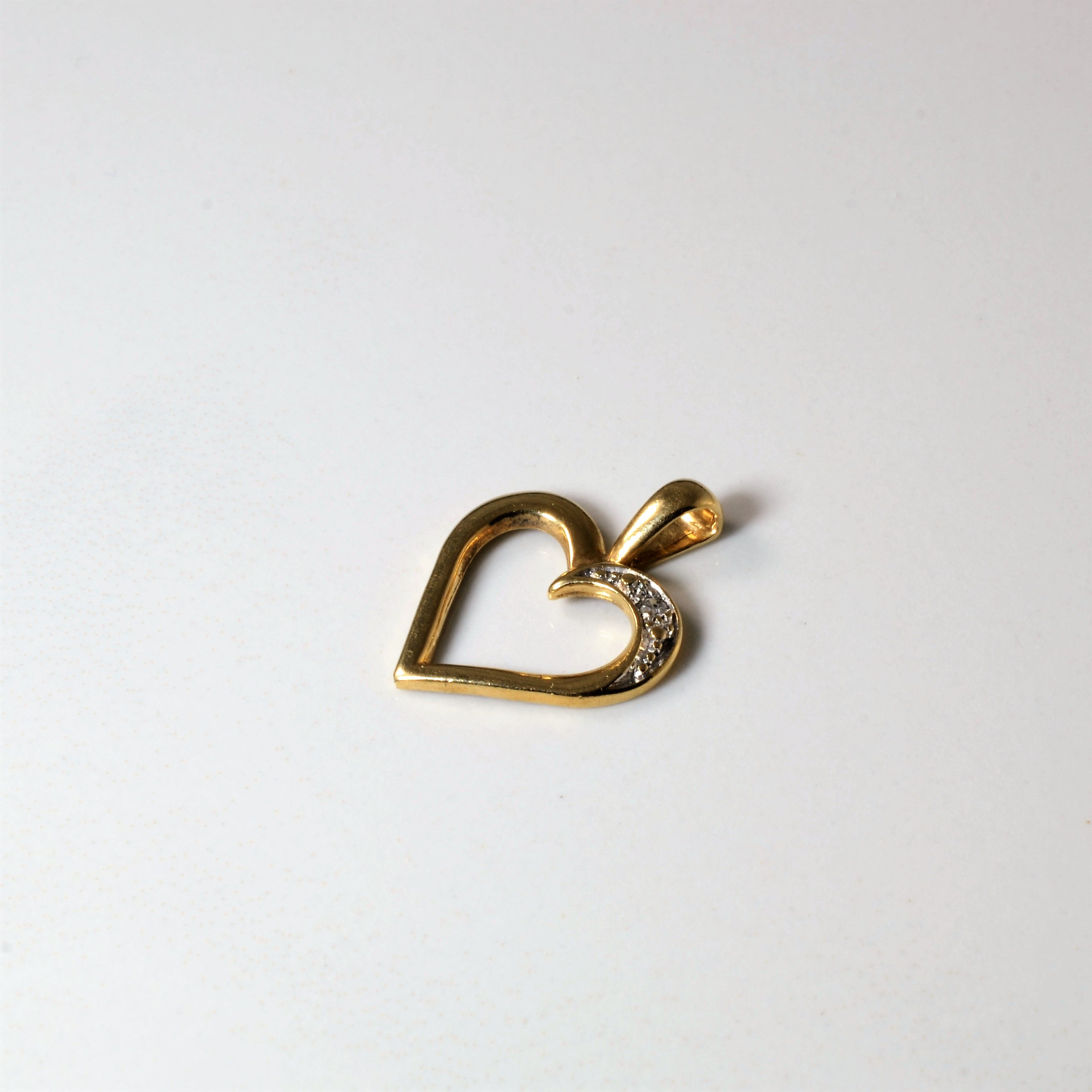 Diamond Heart Pendant | 0.01ct |