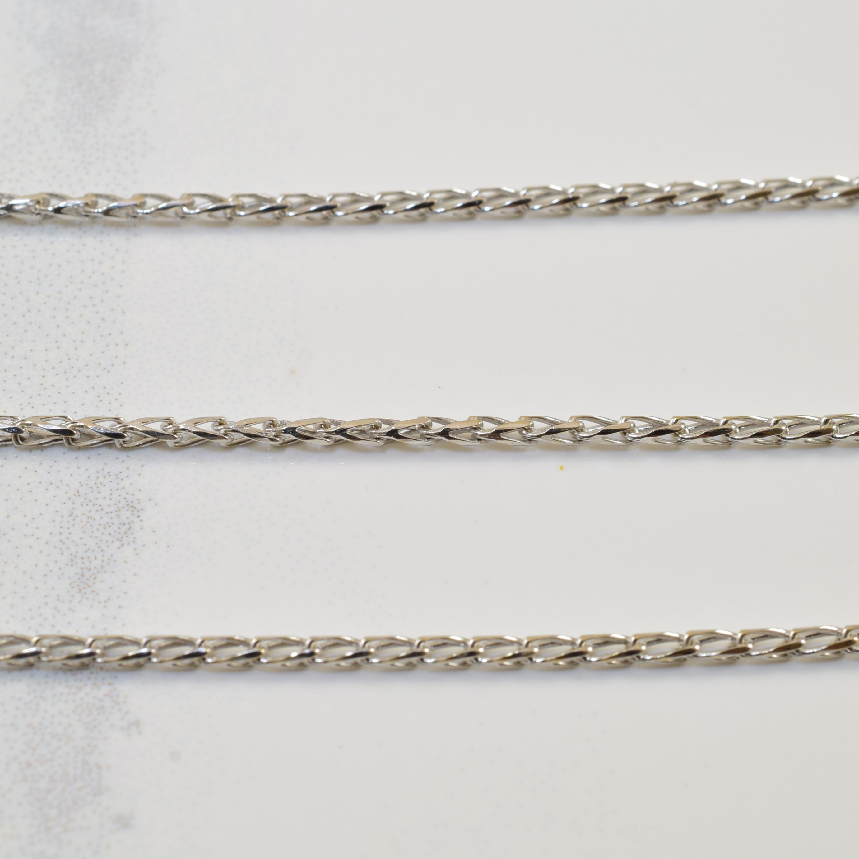 18k White Gold Wheat Chain | 18" |