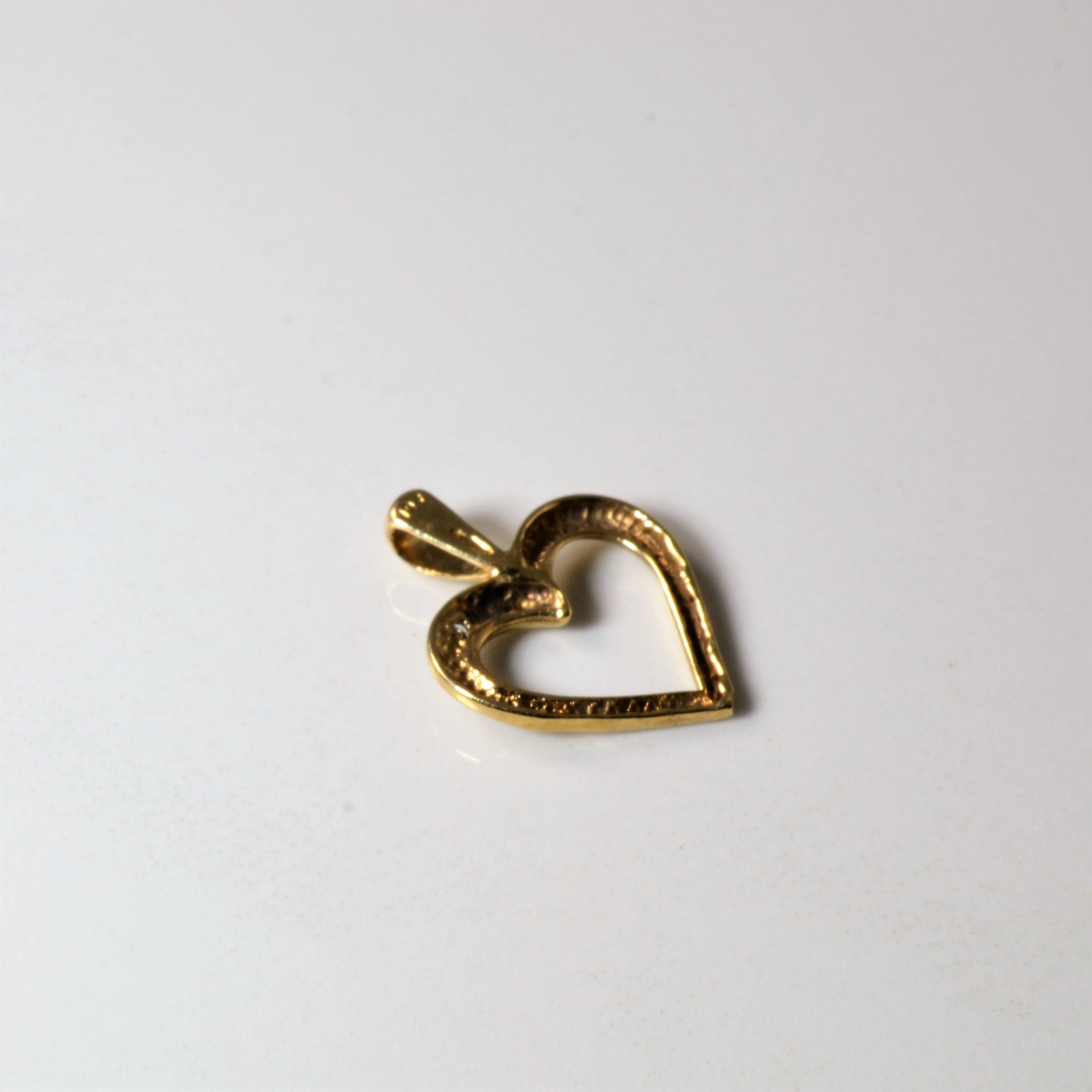 Diamond Heart Pendant | 0.01ct |