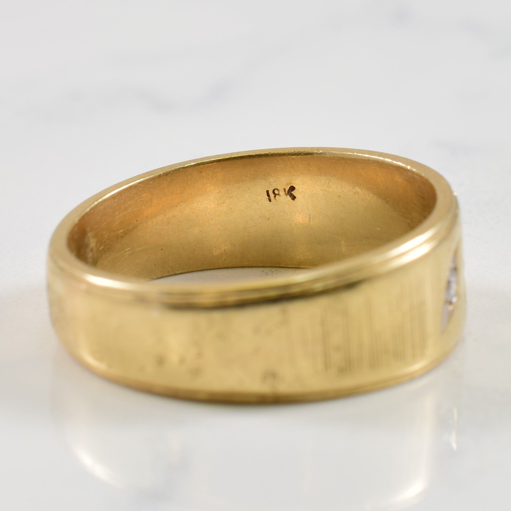 Three Stone Diamond Band | 0.06ctw | SZ 7.25 |