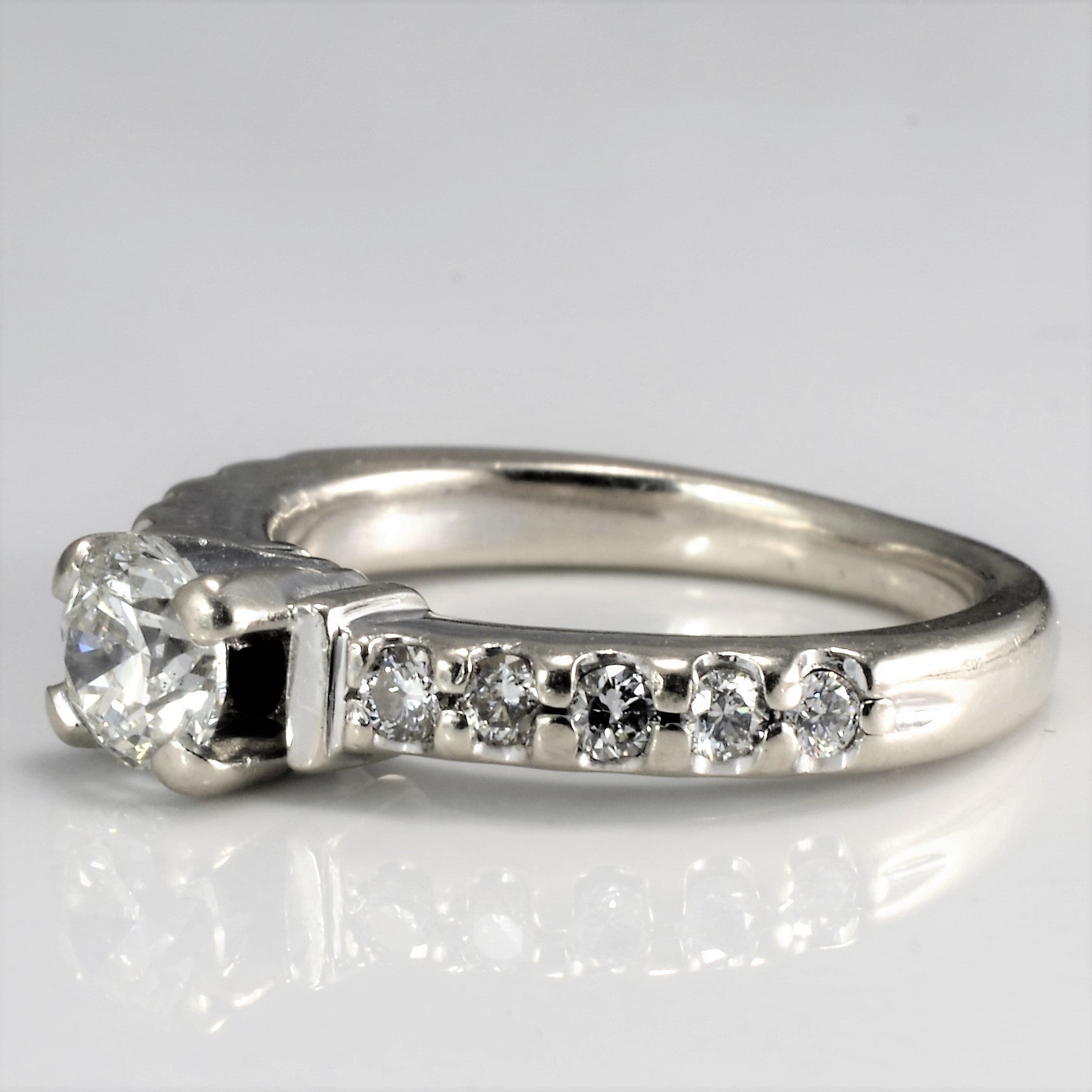 Canadian Diamond Engagement Ring | 0.80 ctw | SI2, J | SZ 4.75 |