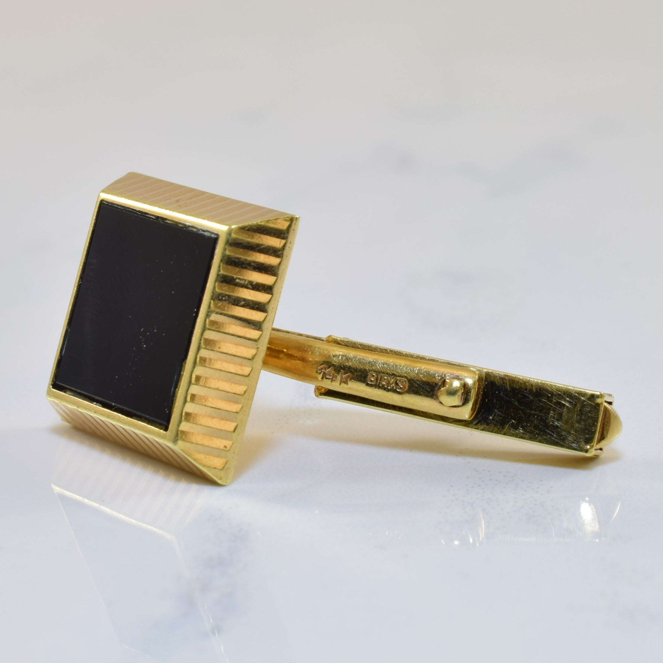Birks' Vintage Onyx Cufflinks | 6.00ctw |