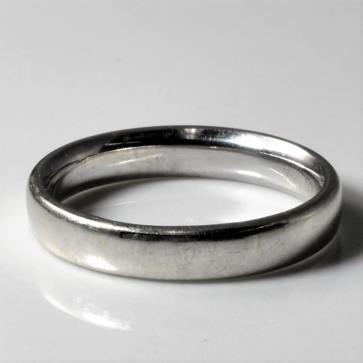 18k White Gold Flat Band | SZ 3 |