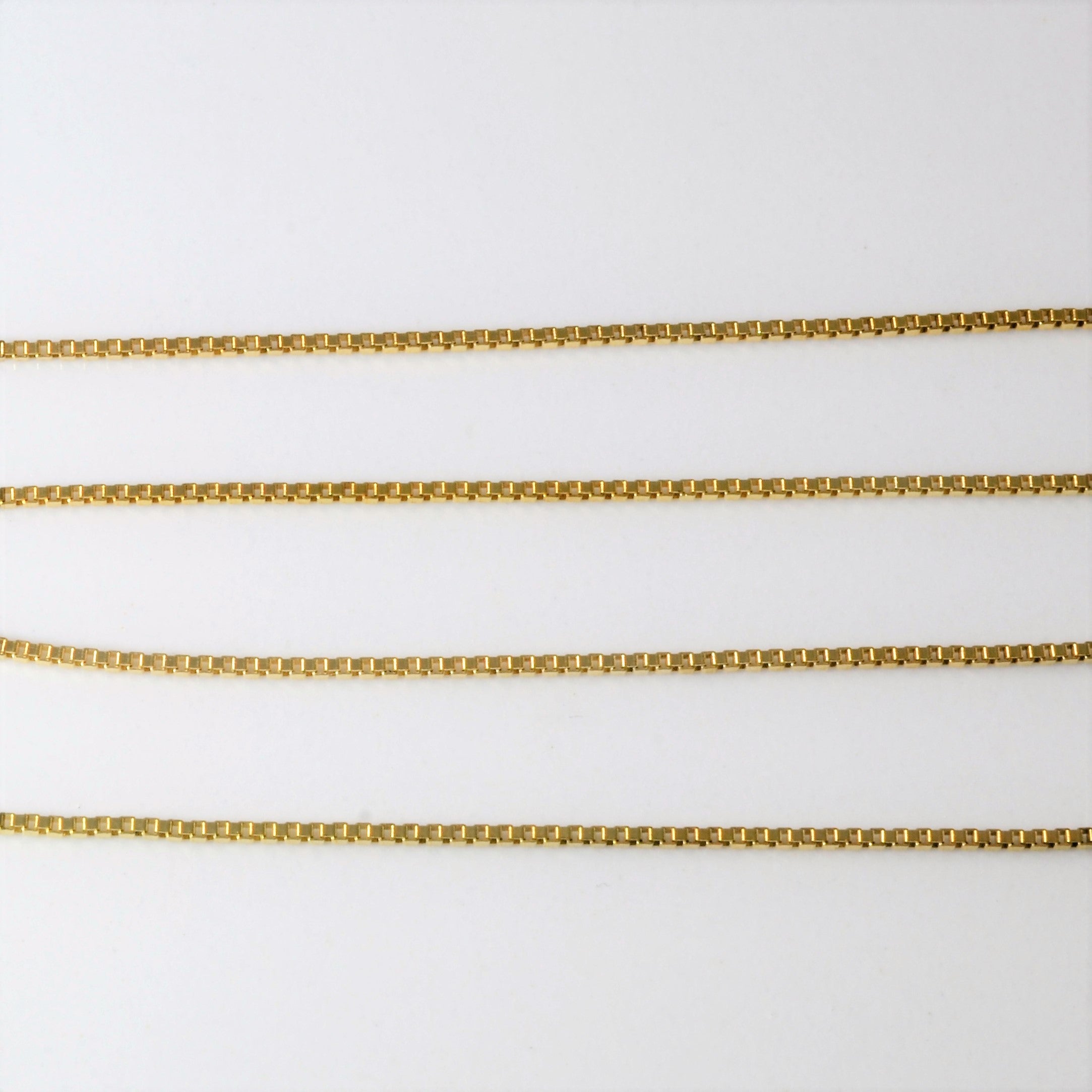 10k Yellow Gold Box Chain | 16"|