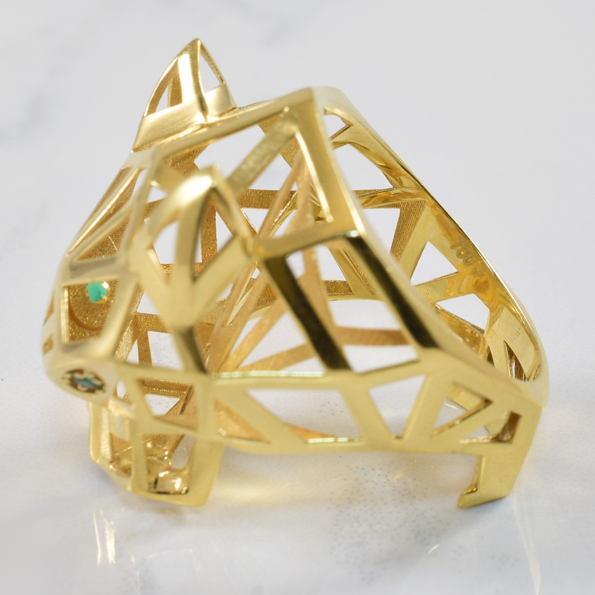 Cartier Inspired Panthere Ring | 0.06ctw | SZ 6.25 |
