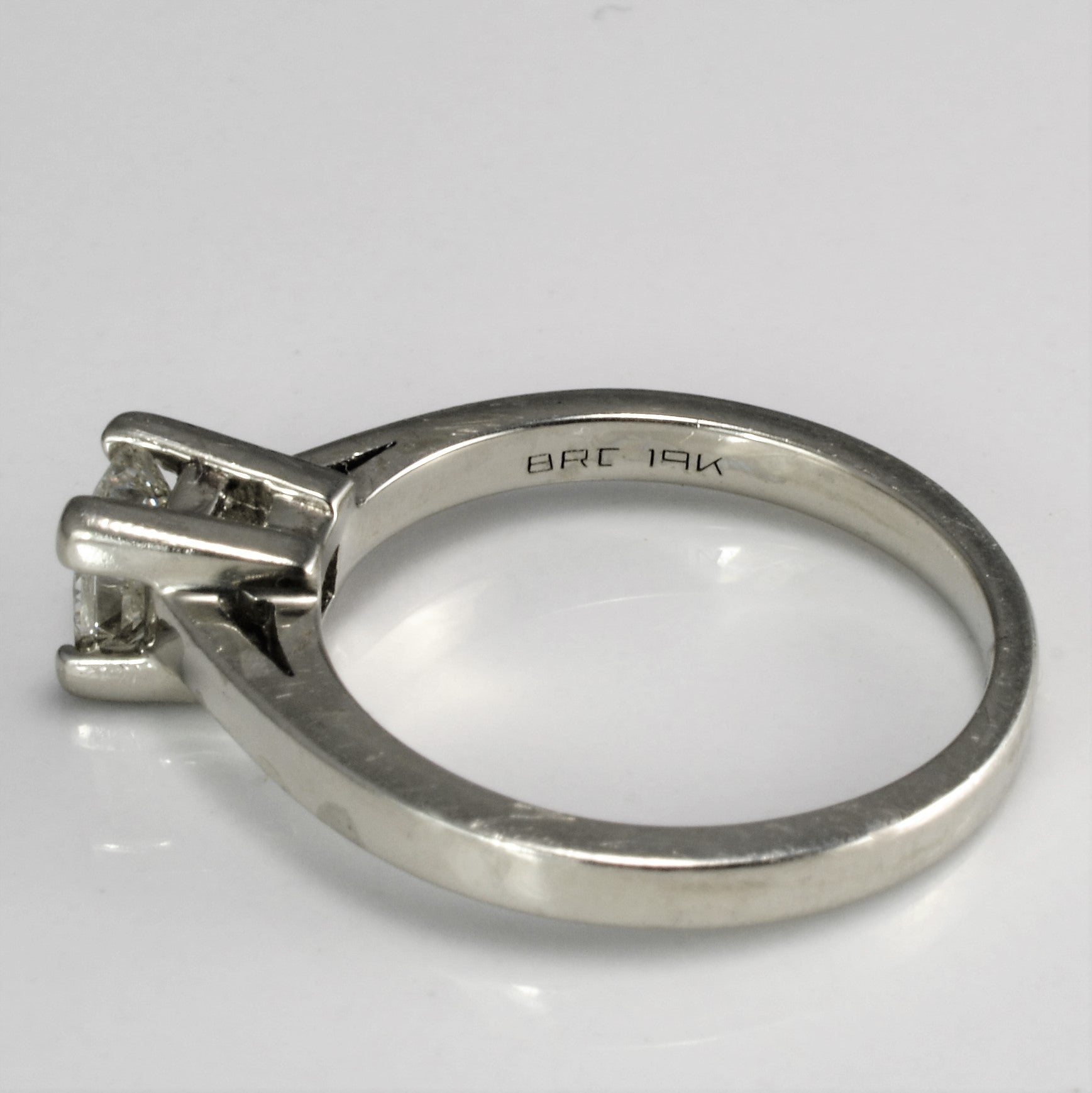 Spence Diamonds' Solitaire Princess Diamond Ring | 0.60 ct | VS1, J | SZ 7 |