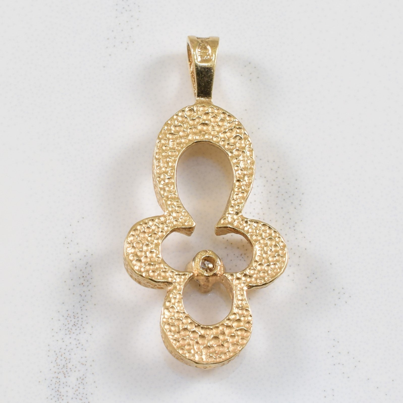 Solitaire Diamond Open Work Pendant | 0.02ct |