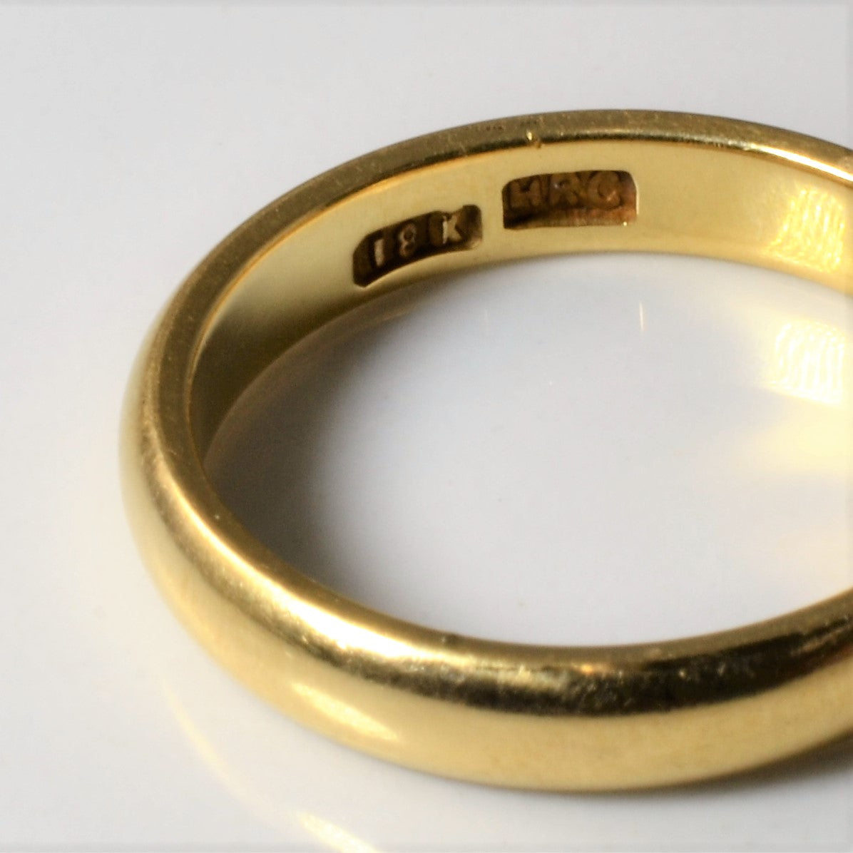 18k Yellow Gold Plain Band | SZ 8 |