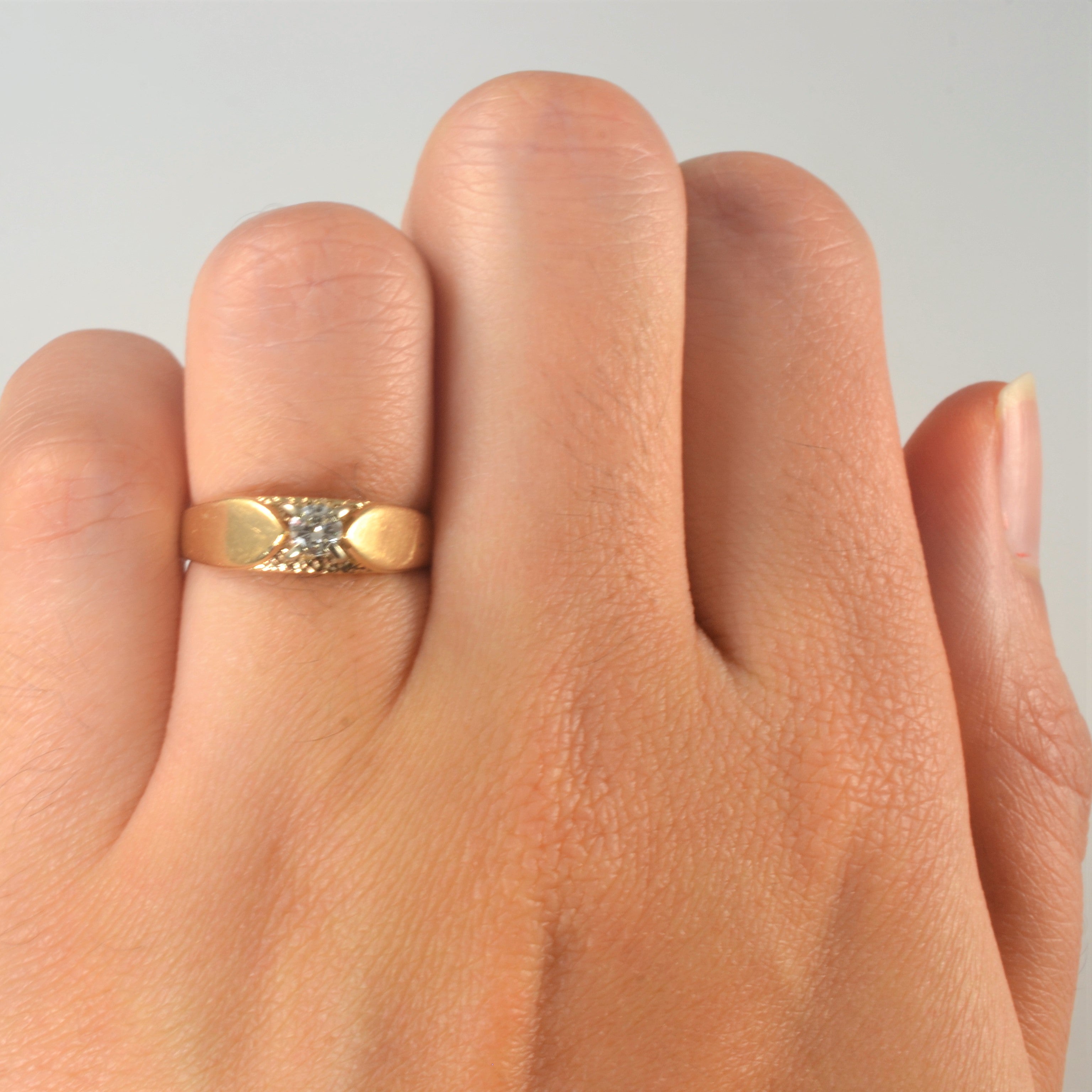 Solitaire Diamond Ring | 0.12ct | SZ 4.5 |