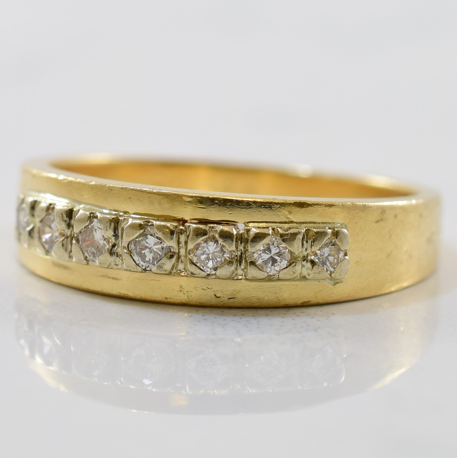 Yellow Gold Diamond Band | 0.20ctw | SZ 5.75 |