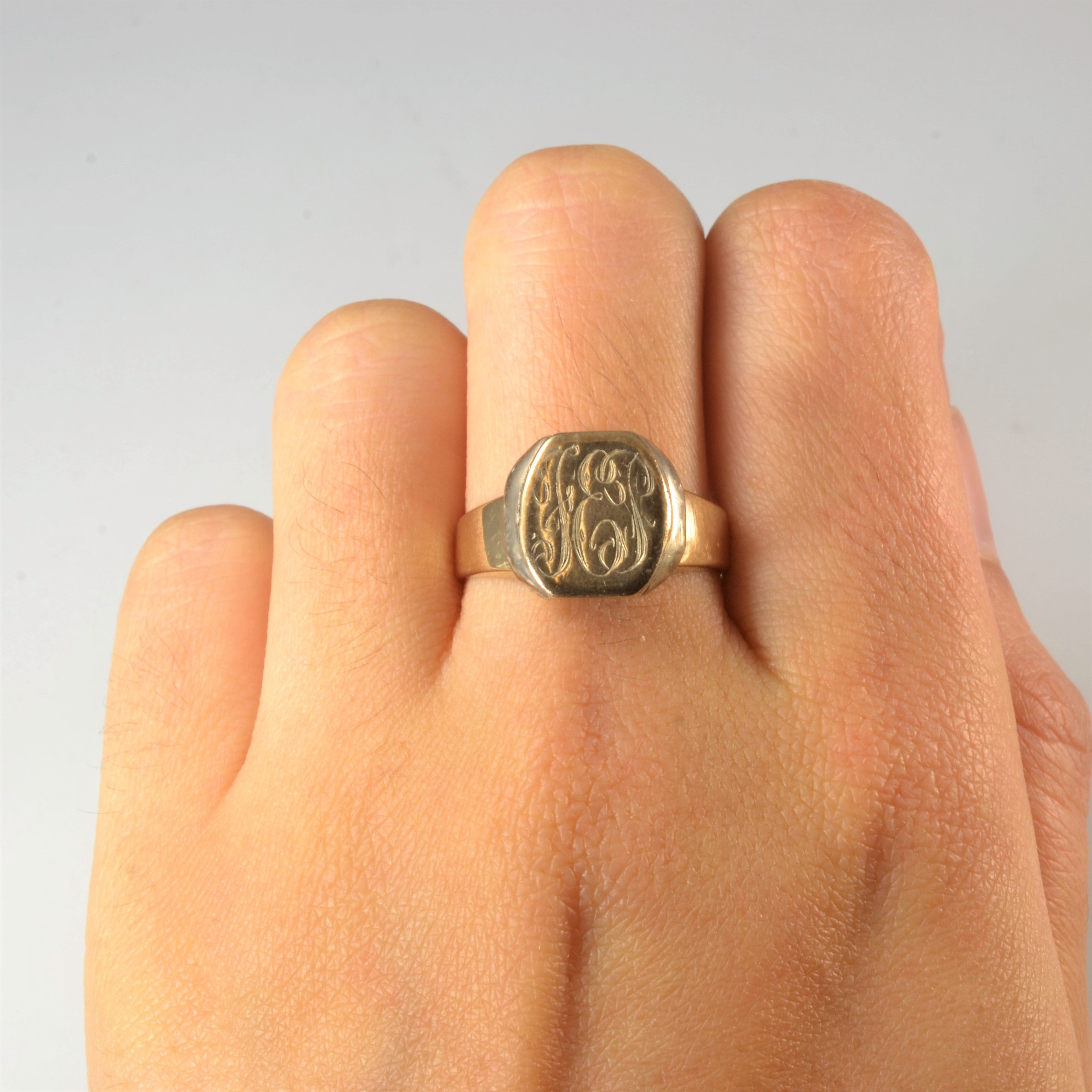 Initial 'FEP' Signet Ring | SZ 8.75 |
