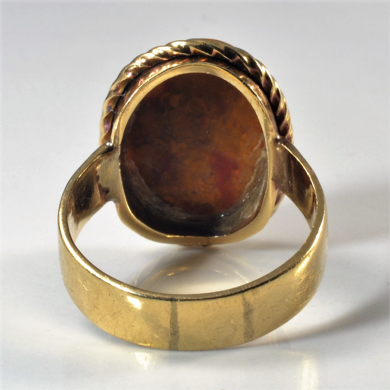 Bezel Set Agate Ring | 6.92ct| SZ 10.25|