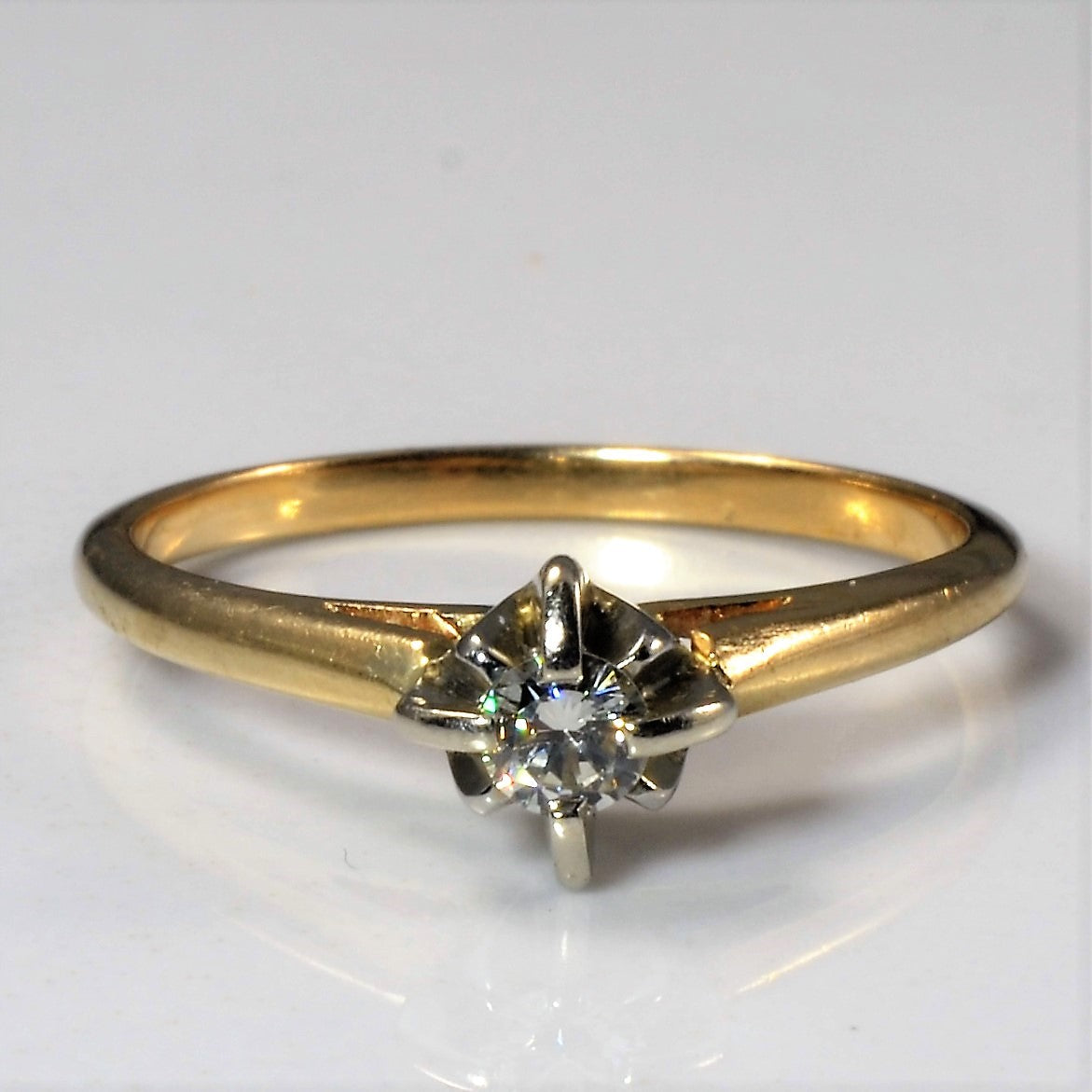 Solitaire Diamond Ring | 0.12ct | SZ 7 |