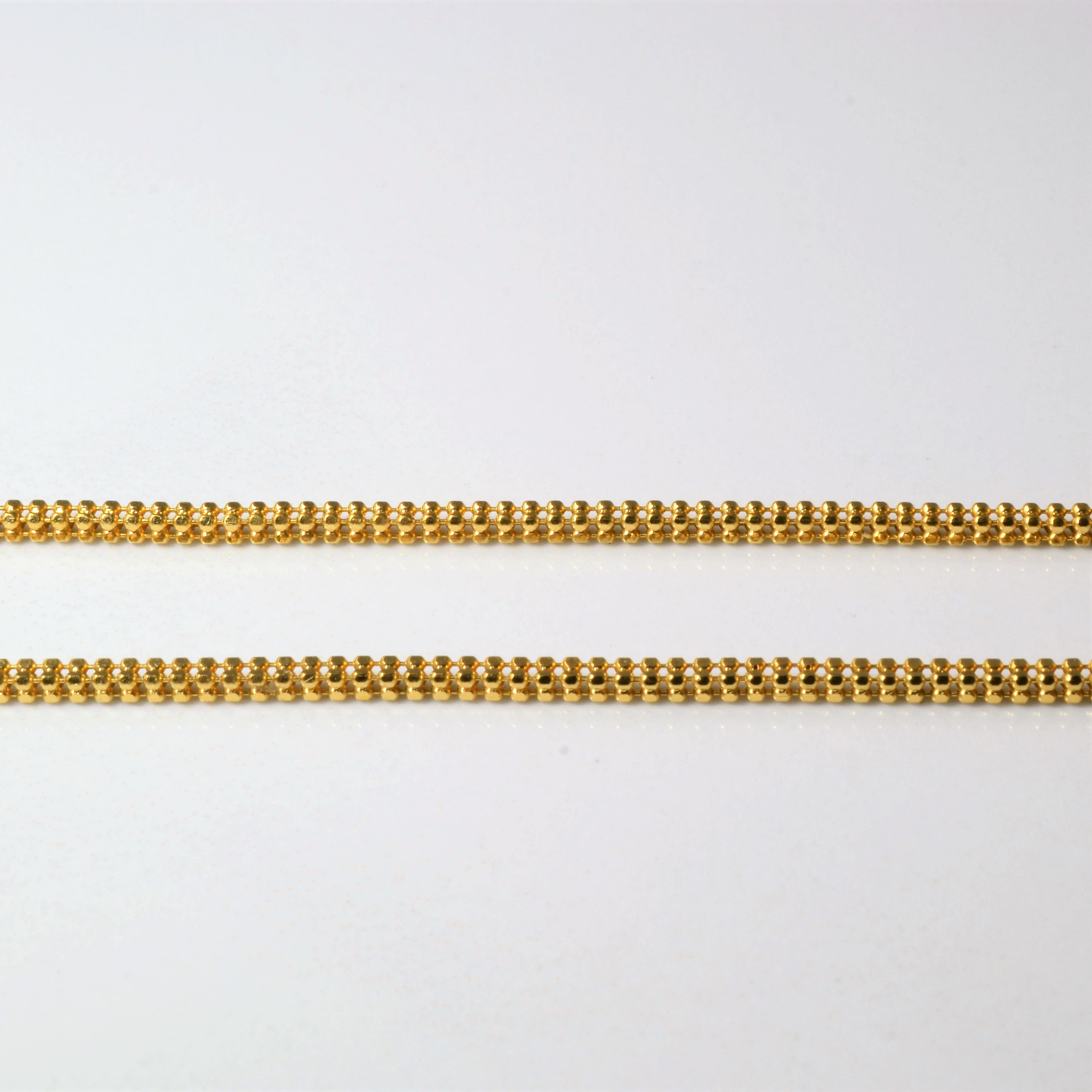 22k Yellow Gold Tassel Necklace | 16" |