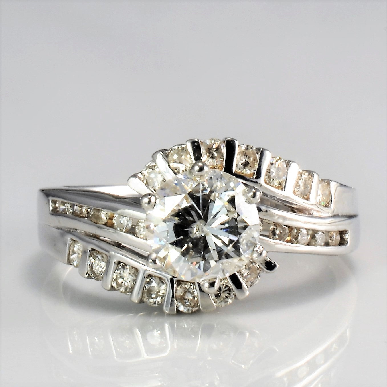 Bypass Diamond Engagement Ring | 1.35 ctw, SZ 6.25 |