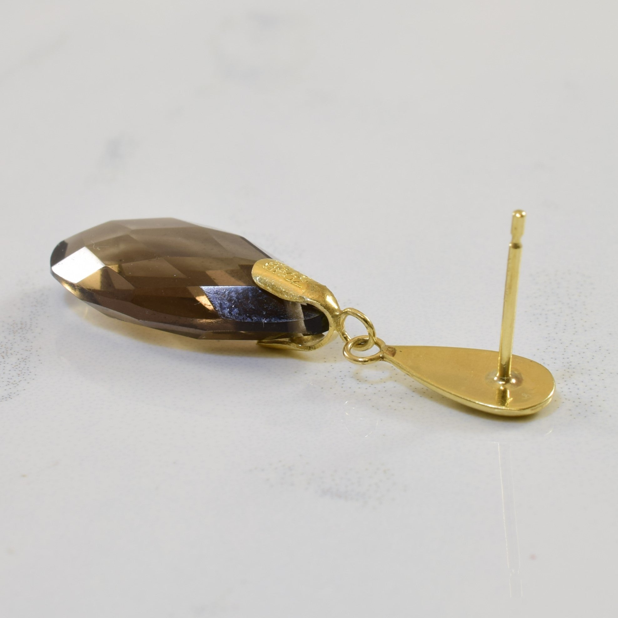 Smoky Quartz Drop Dangle Earrings | 13.0ctw |
