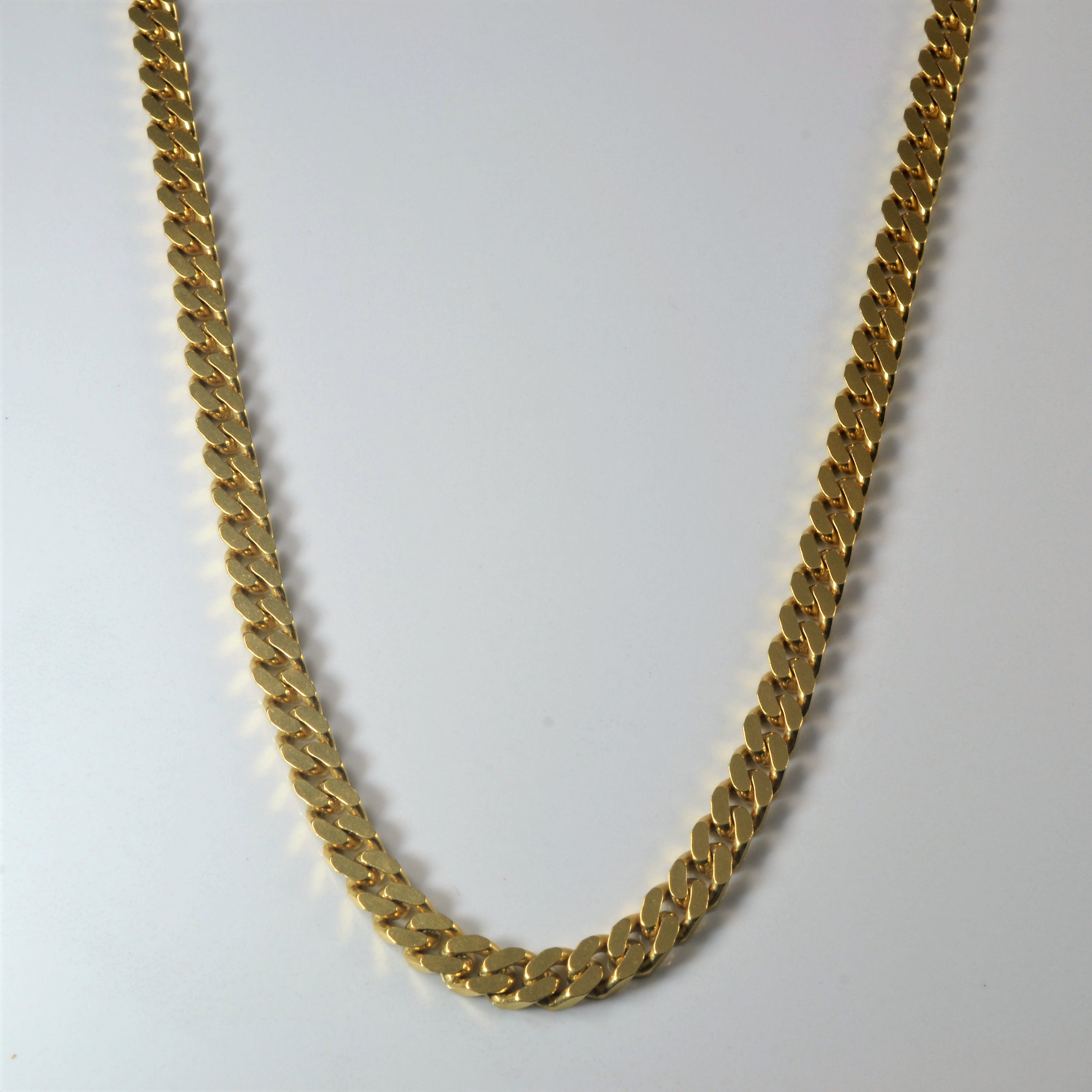 18k Yellow Gold Curb Chain | 23" |
