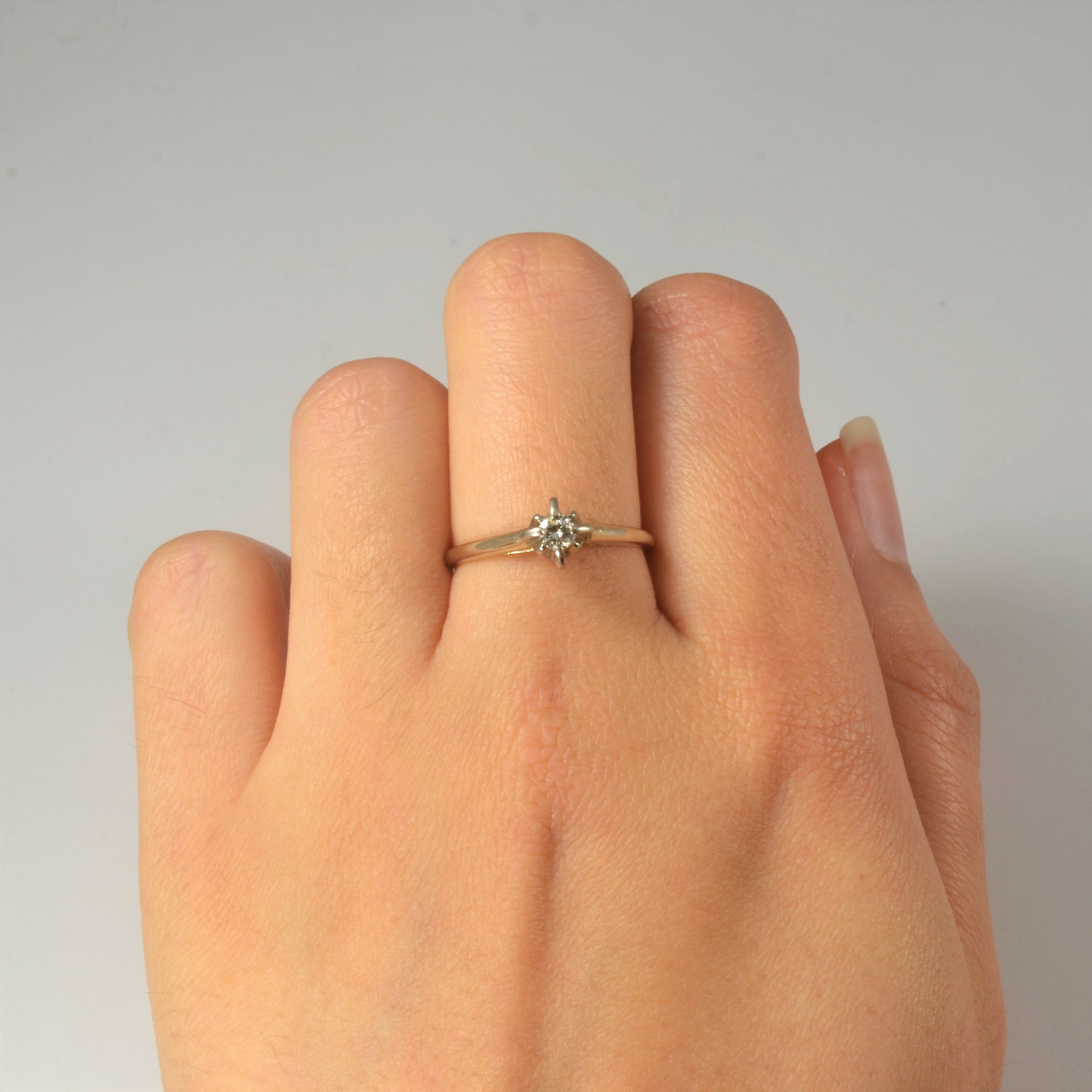 Solitaire Diamond Ring | 0.12ct | SZ 7 |