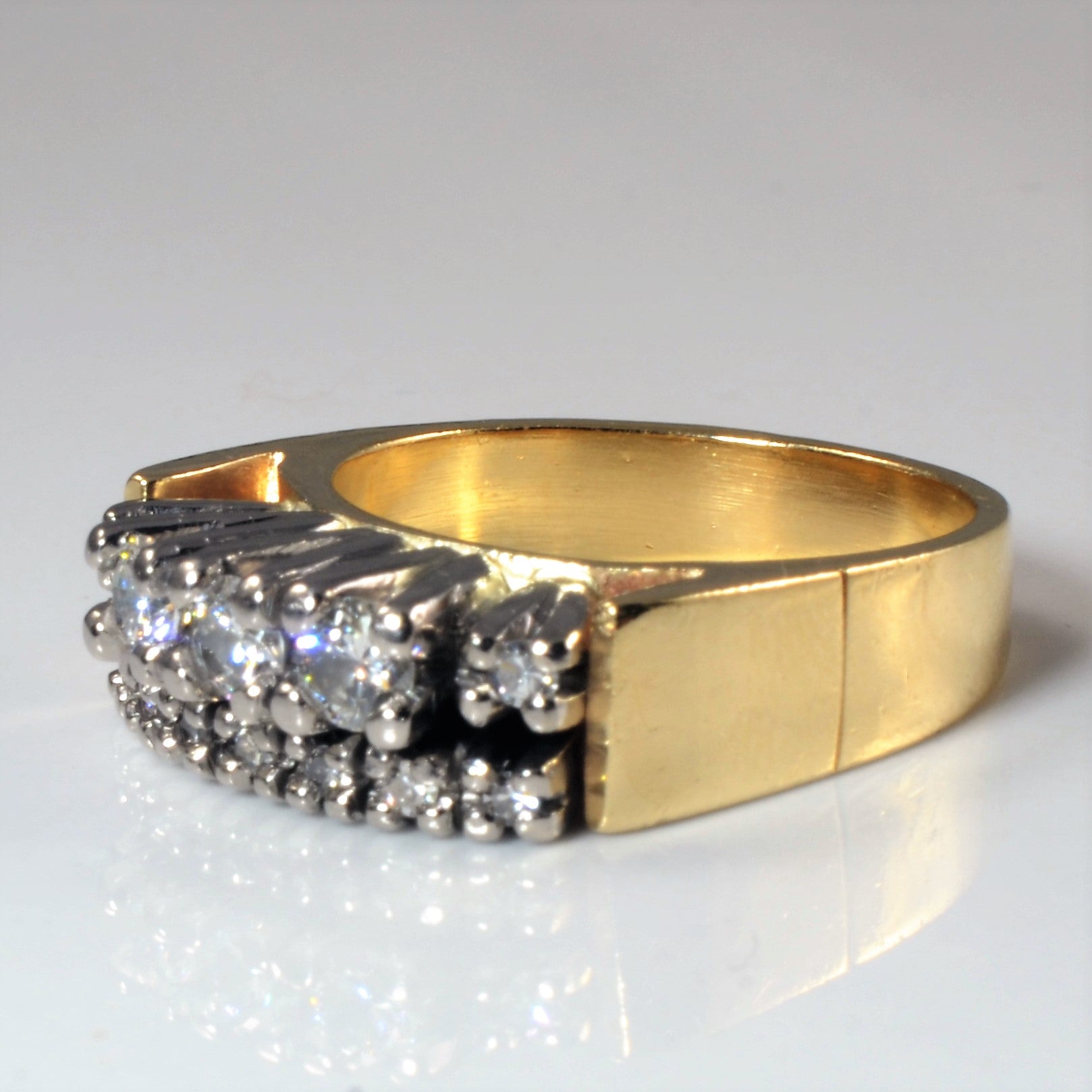 Double Row Diamond Ring | 0.57ctw | SZ 7 |