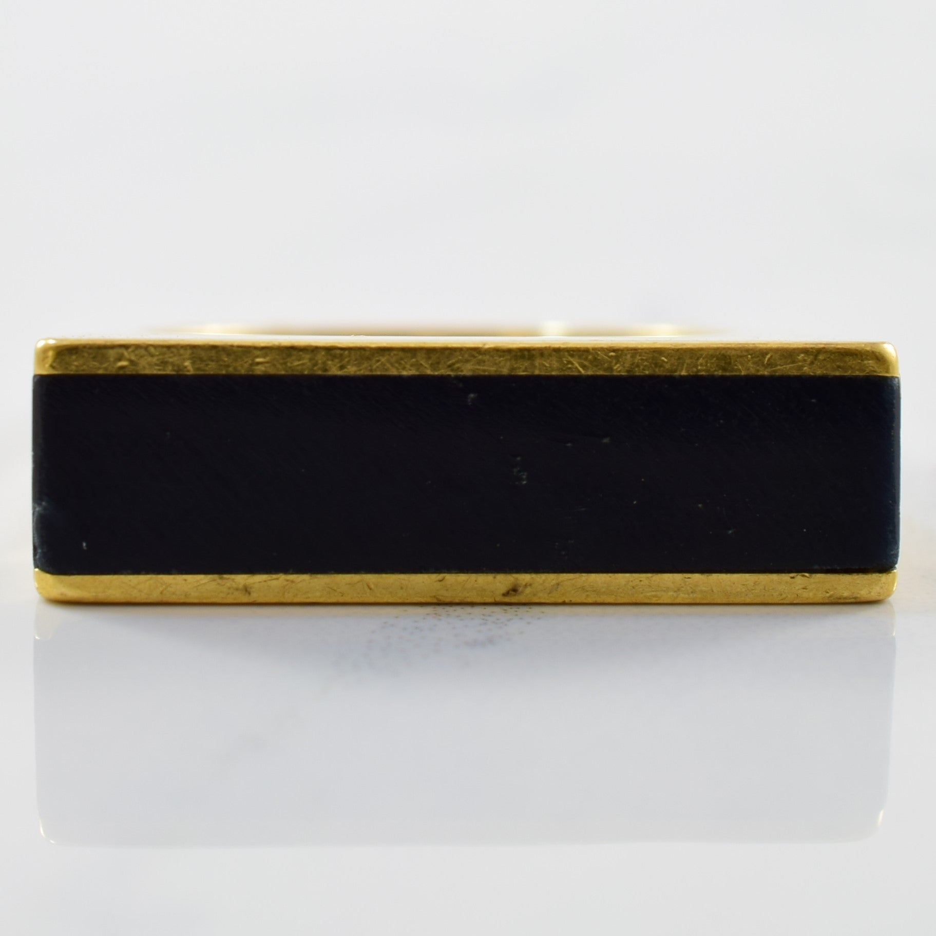 Black Onyx Bar Ring | 10.00ct | SZ 6.5 |