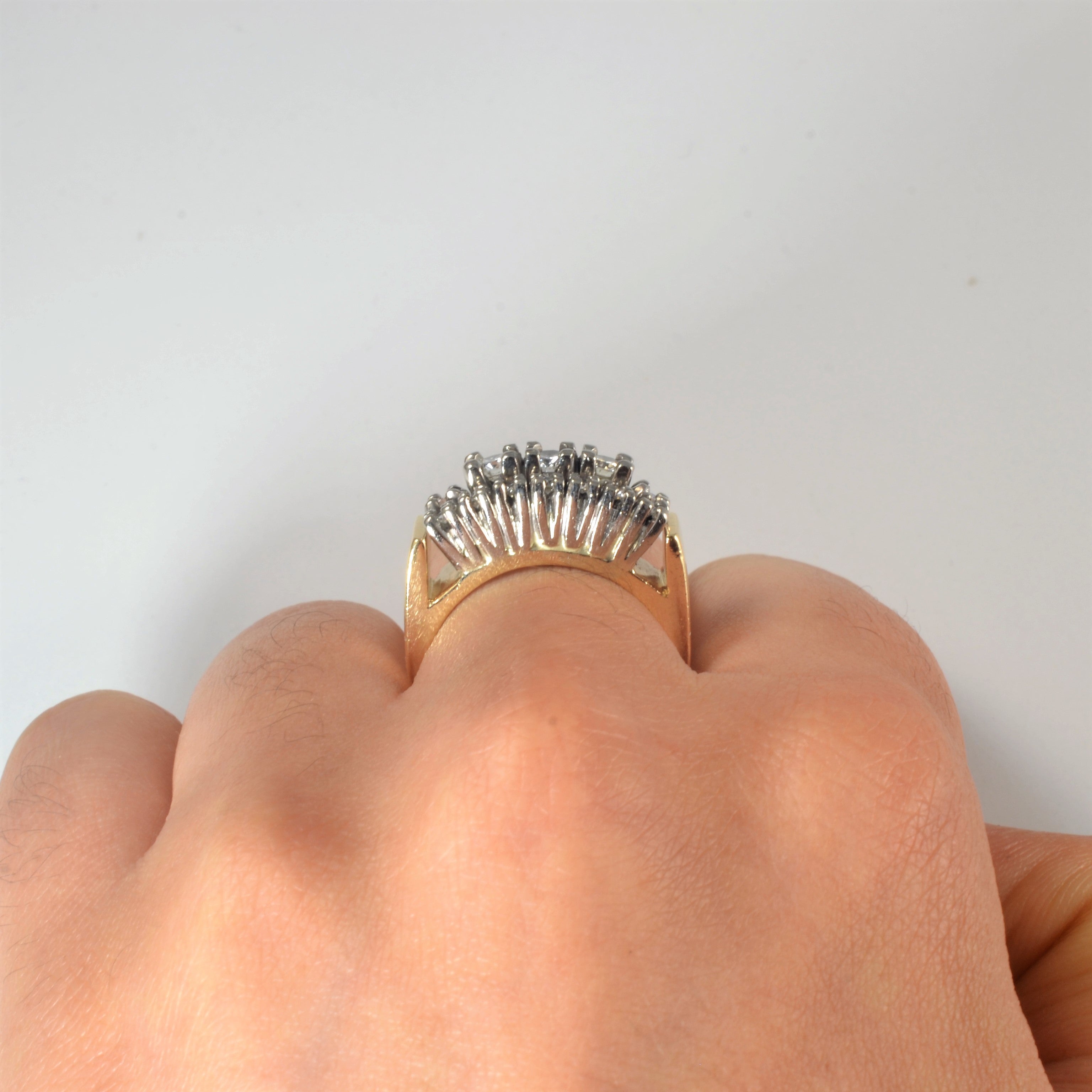 Double Row Diamond Ring | 0.57ctw | SZ 7 |