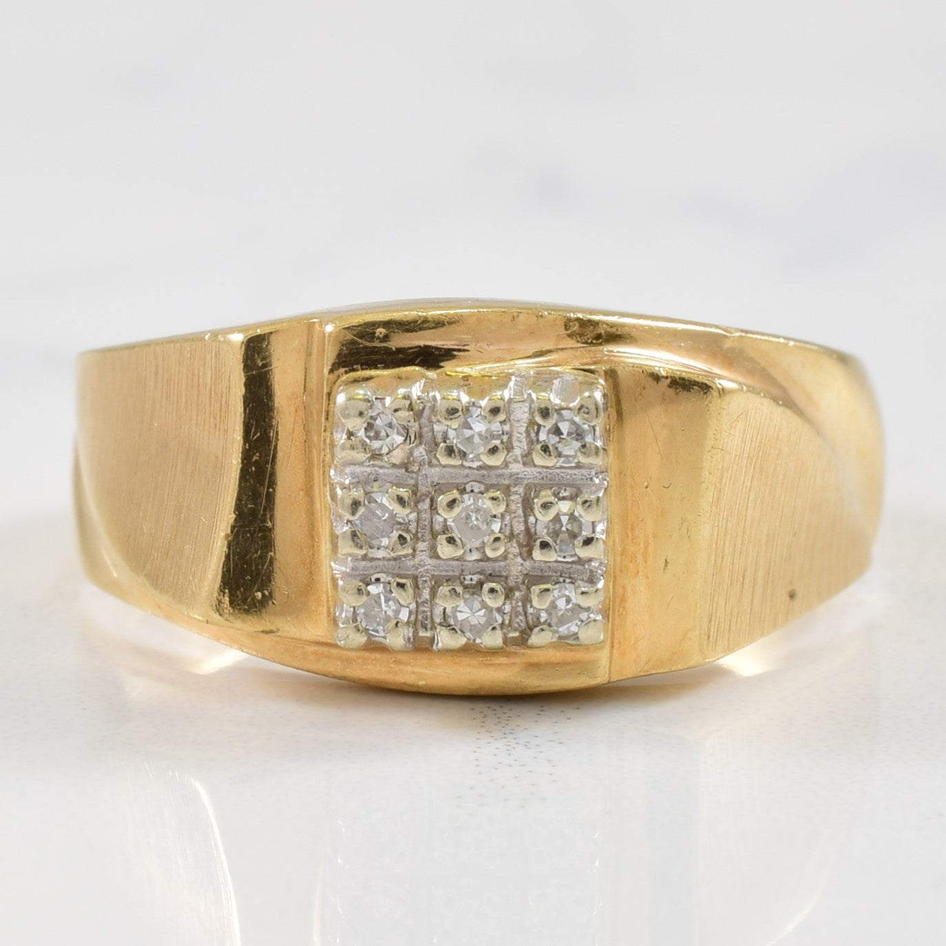 Diamond Grid Ring | 0.06ctw | SZ 8.5 |