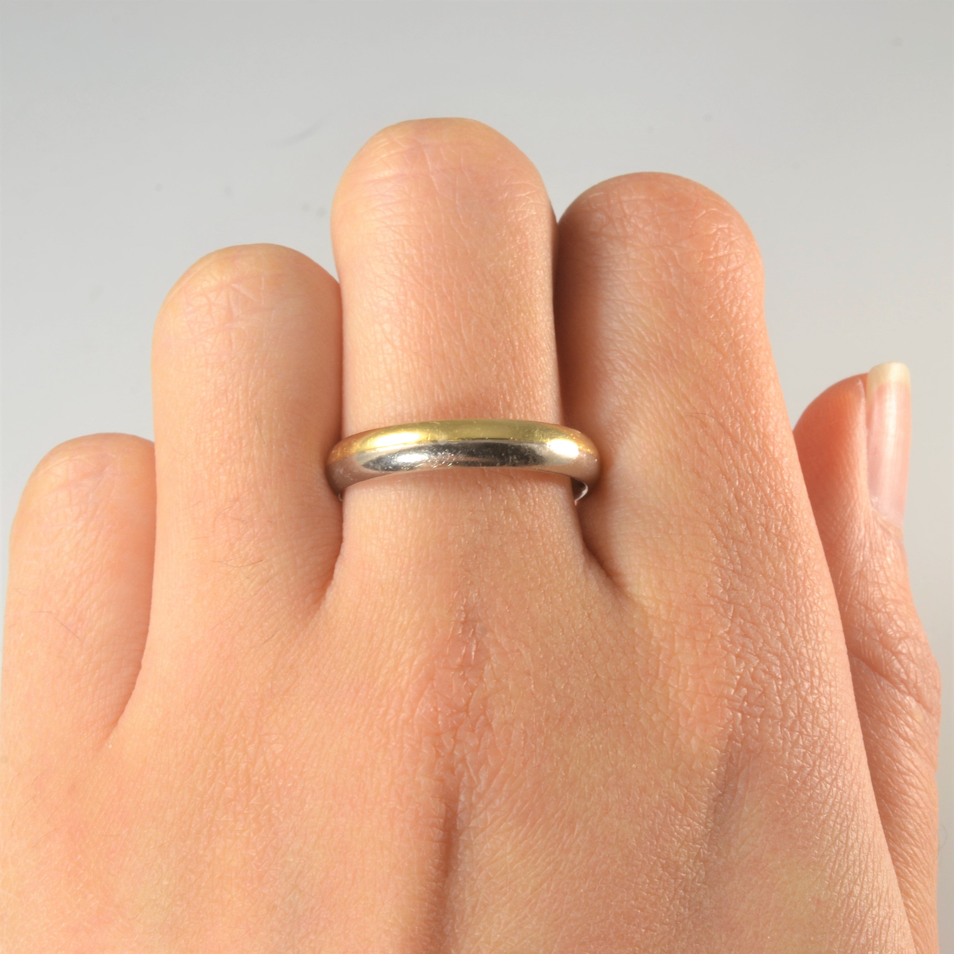 Two Tone Gold Plain Band | SZ 9.5 |