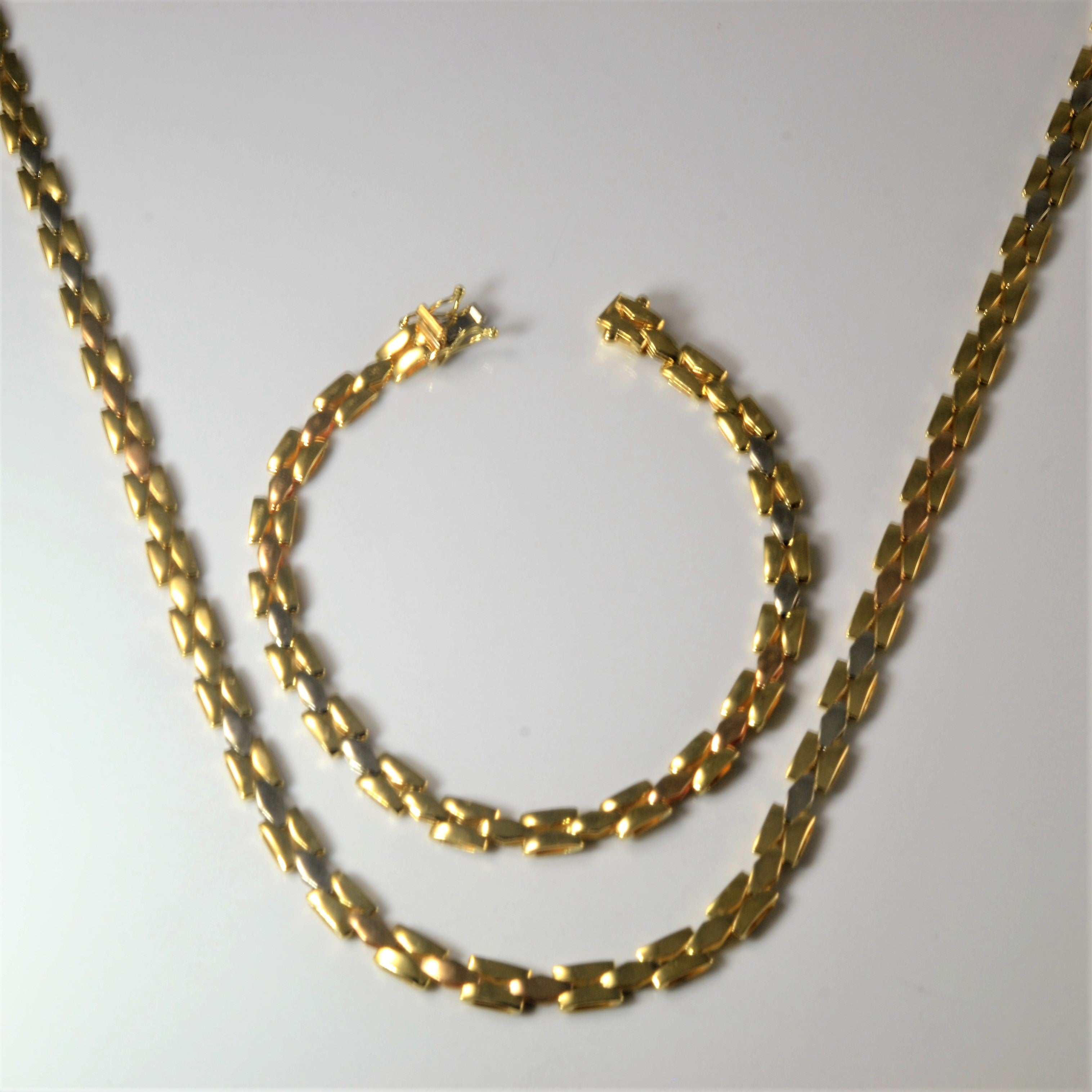 Panther Chain Necklace & Bracelet Set |