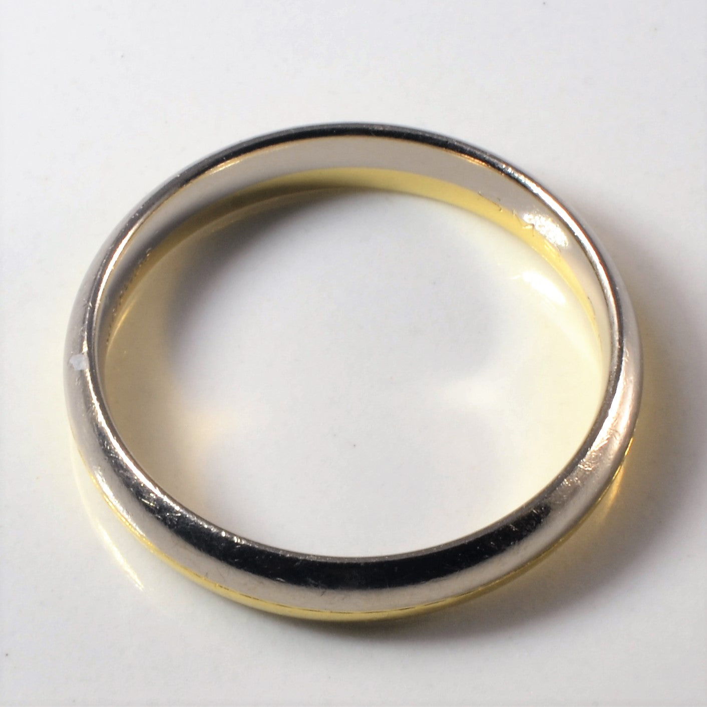 Two Tone Gold Plain Band | SZ 9.5 |