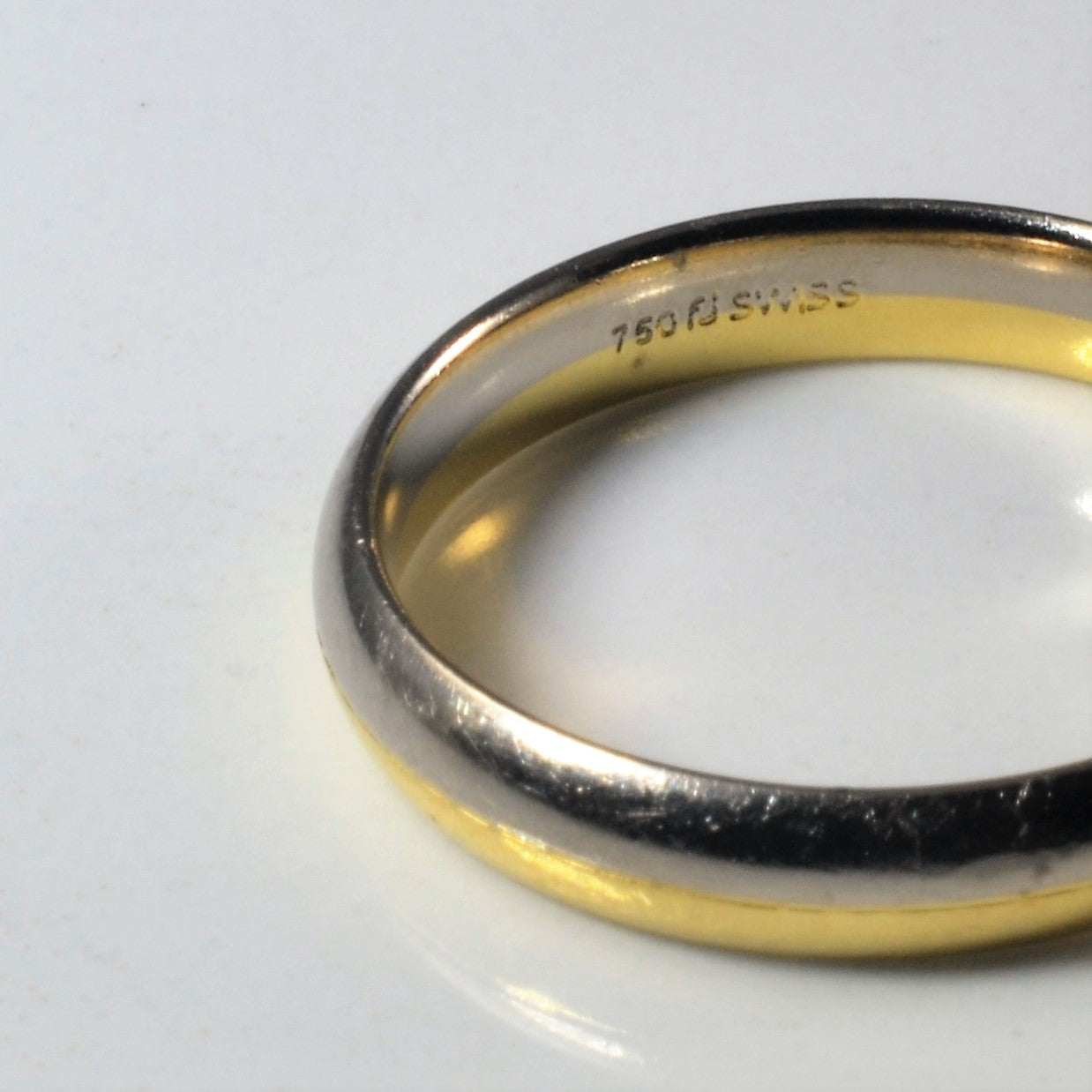 Two Tone Gold Plain Band | SZ 9.5 |