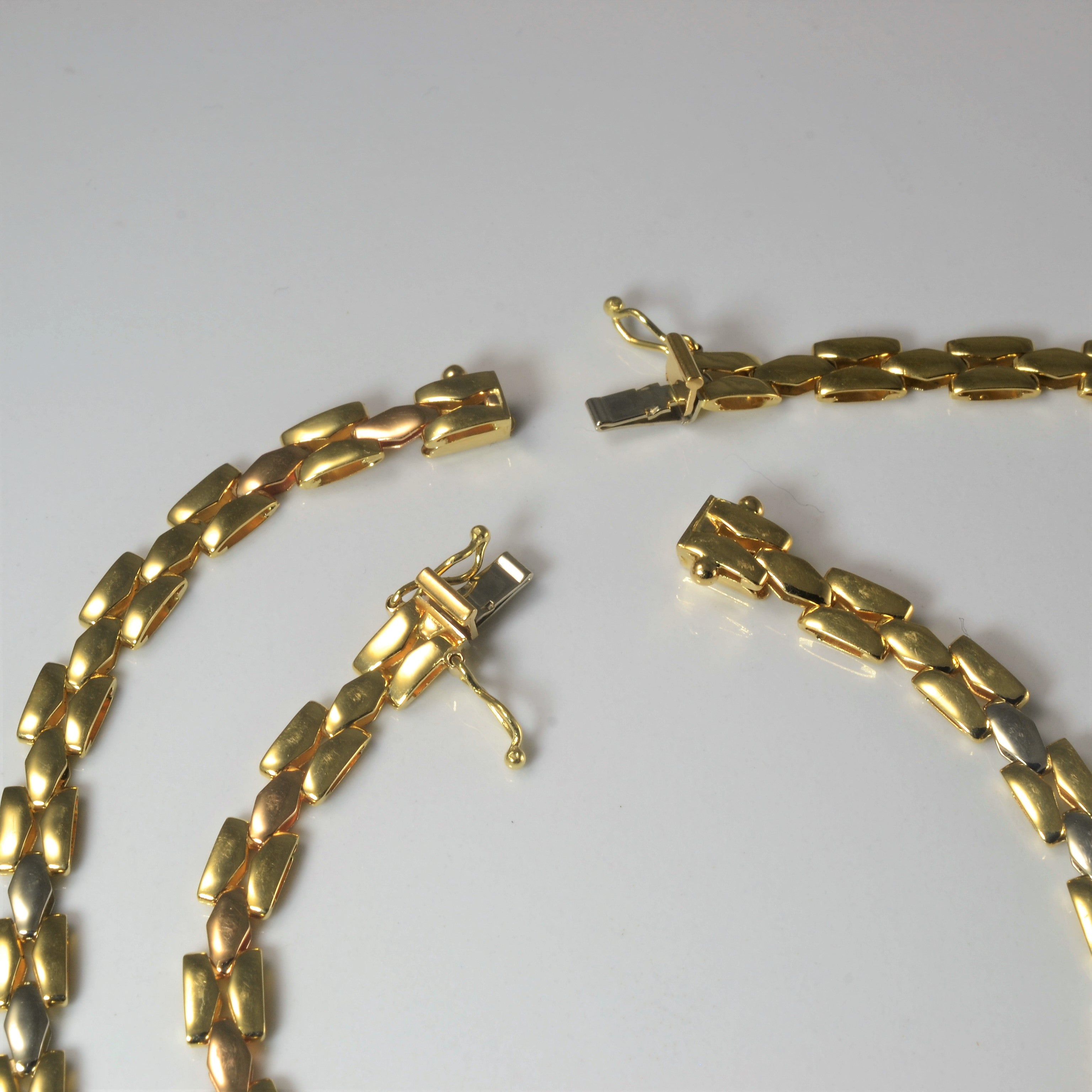 Panther Chain Necklace & Bracelet Set |
