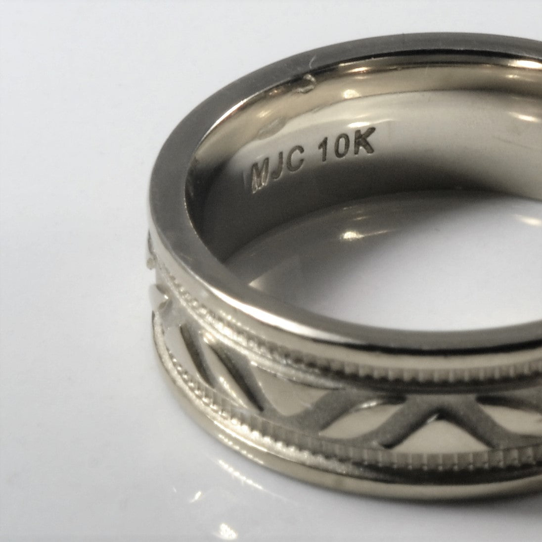 Milgrain Detailed Ornate Gold Band | SZ 7 |