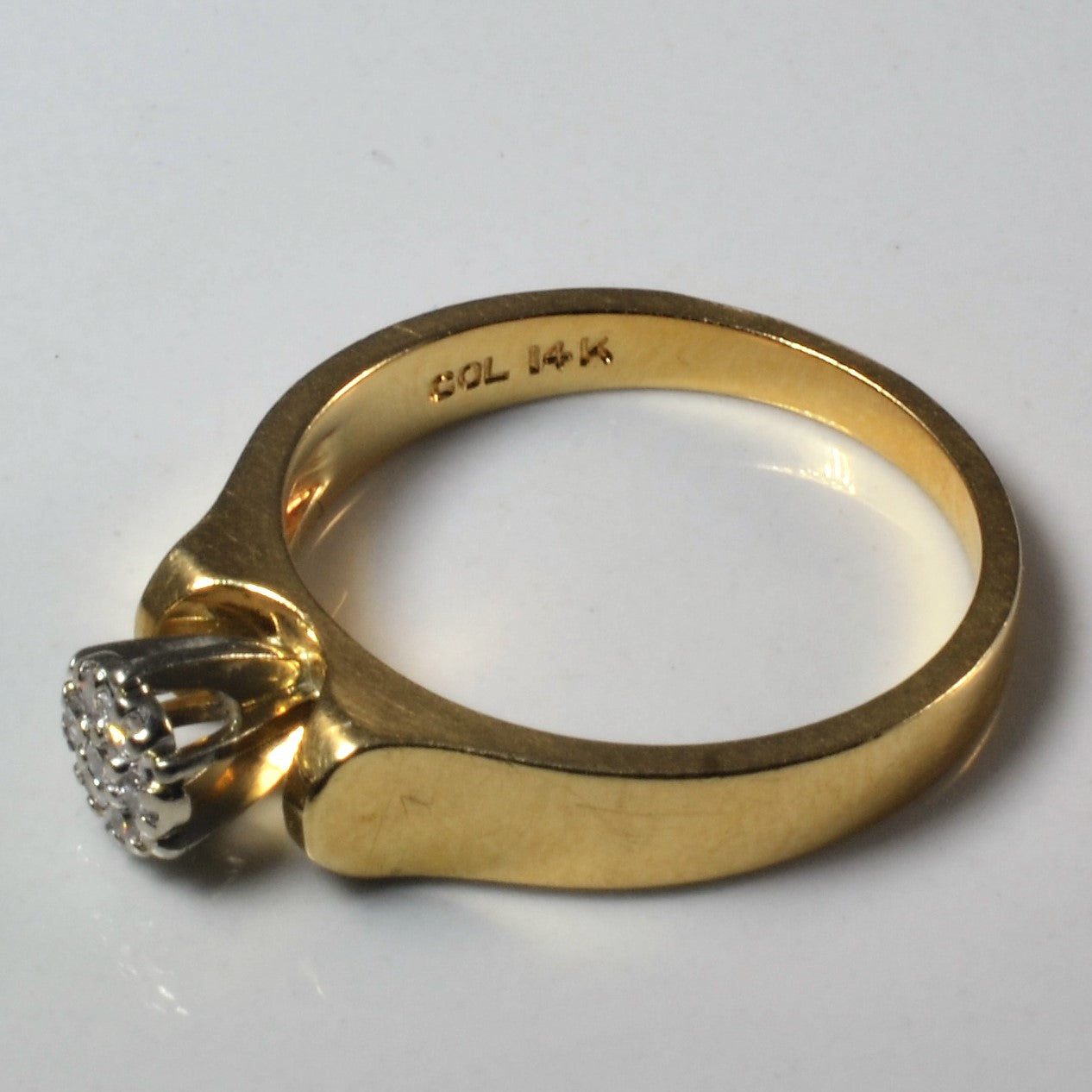 Diamond Cluster Gold Ring | 0.07ctw | SZ 6.5 |
