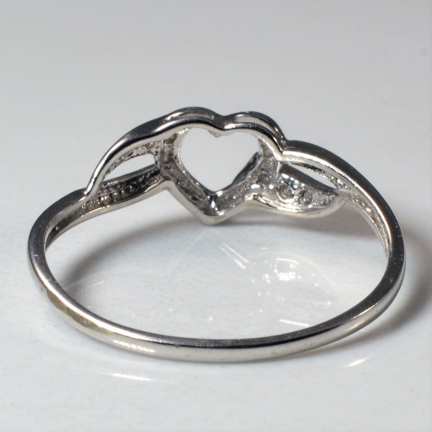 Diamond Heart Promise Ring | 0.03ctw | SZ 6.75 |