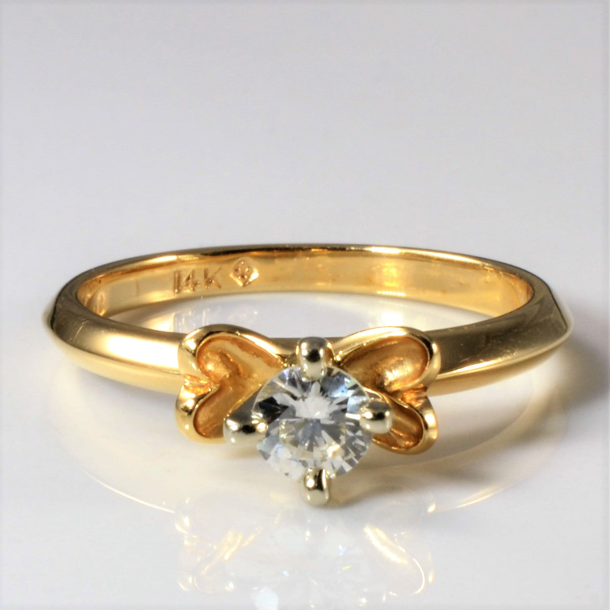 High Set Solitaire Diamond Ring | 0.28ct | SZ 6.75 |
