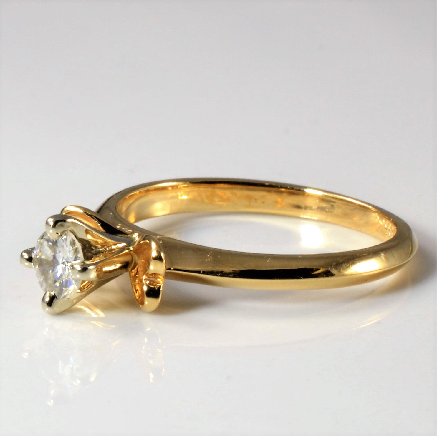 High Set Solitaire Diamond Ring | 0.28ct | SZ 6.75 |