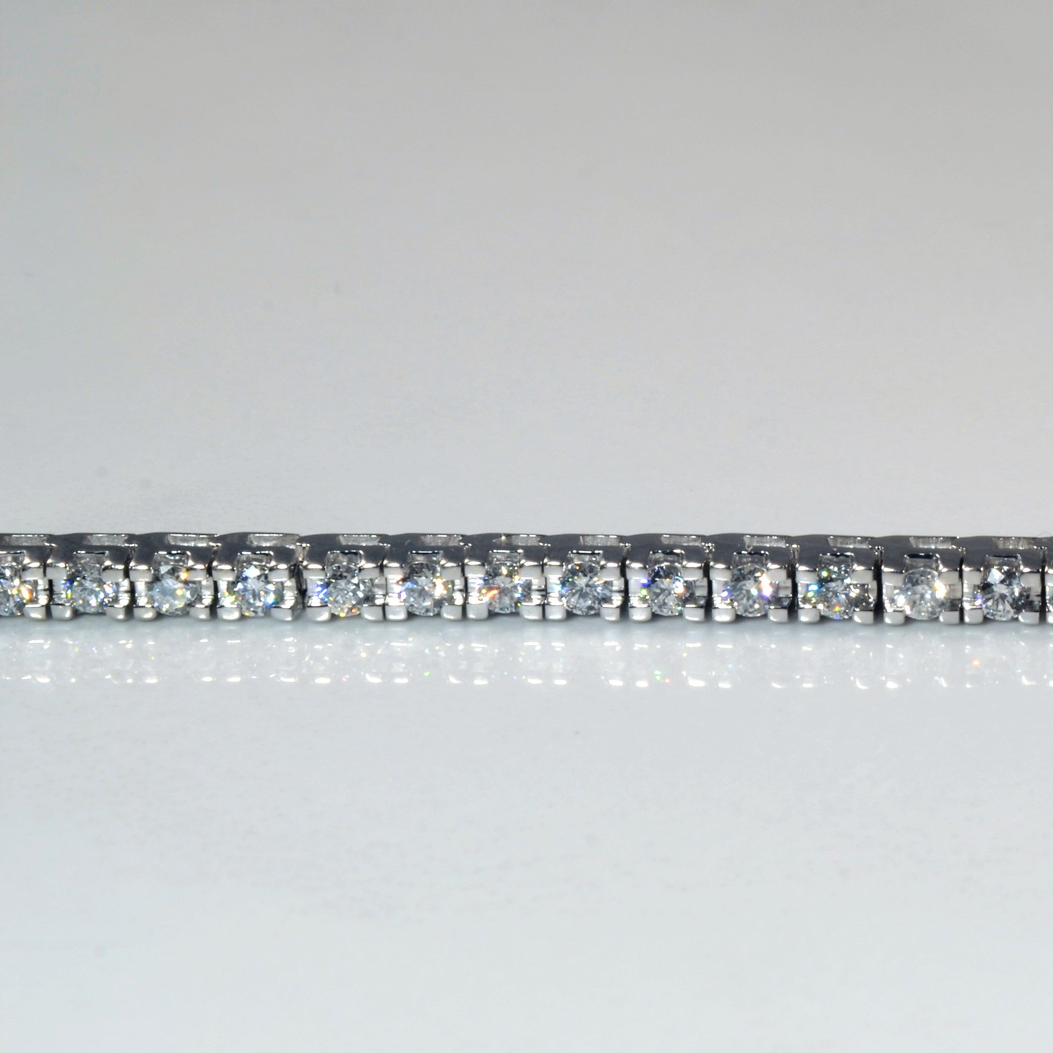 Bracelet de tennis en diamants | 2,55 ct | 17,8 cm |