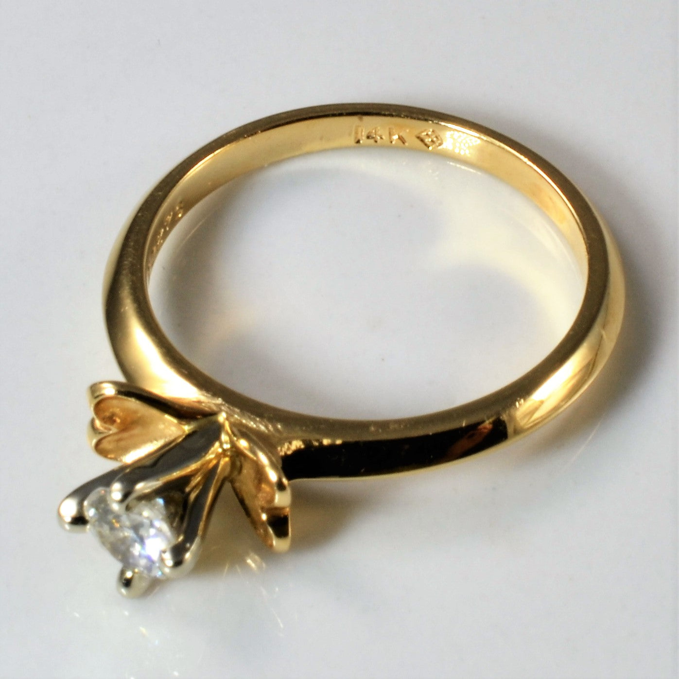 High Set Solitaire Diamond Ring | 0.28ct | SZ 6.75 |