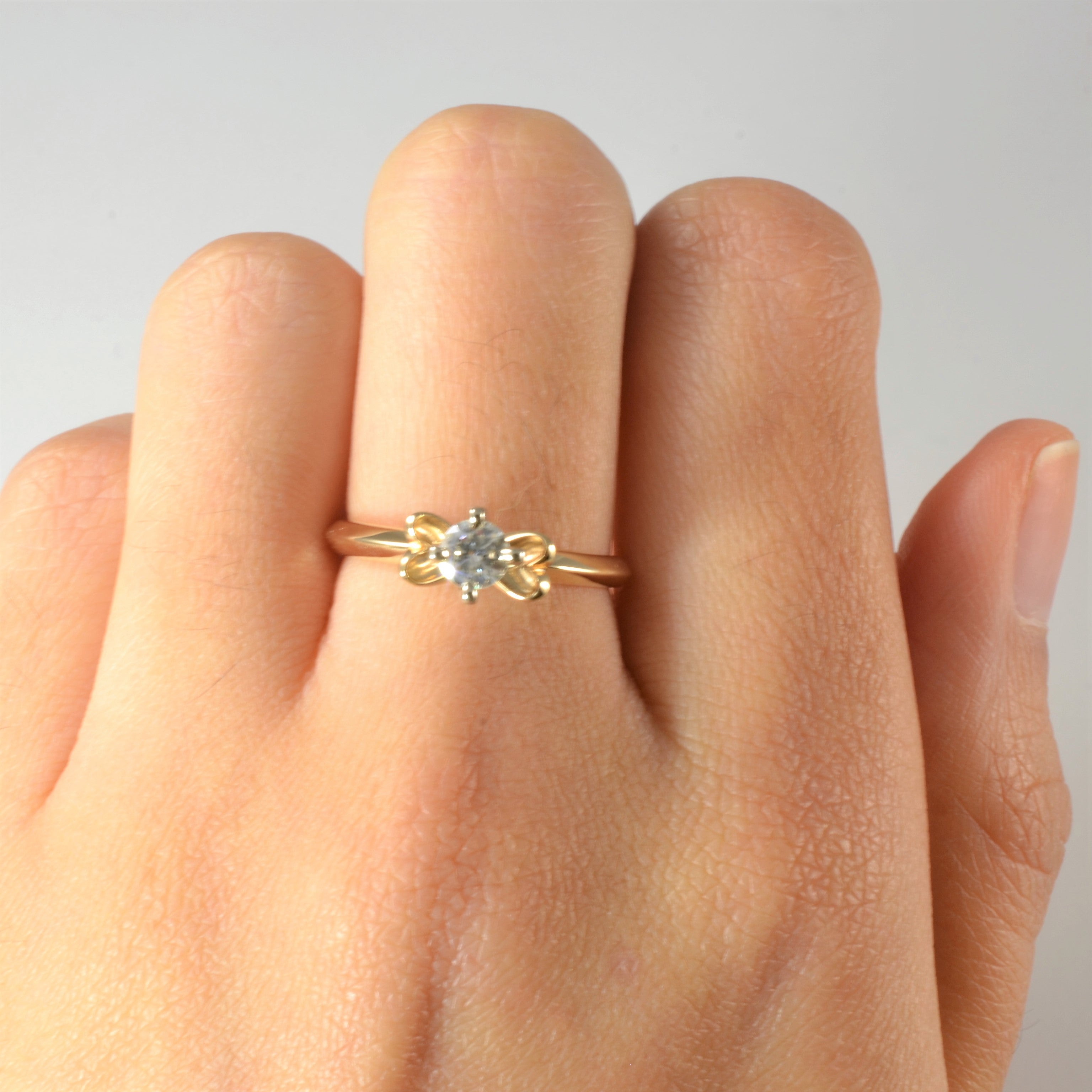 High Set Solitaire Diamond Ring | 0.28ct | SZ 6.75 |