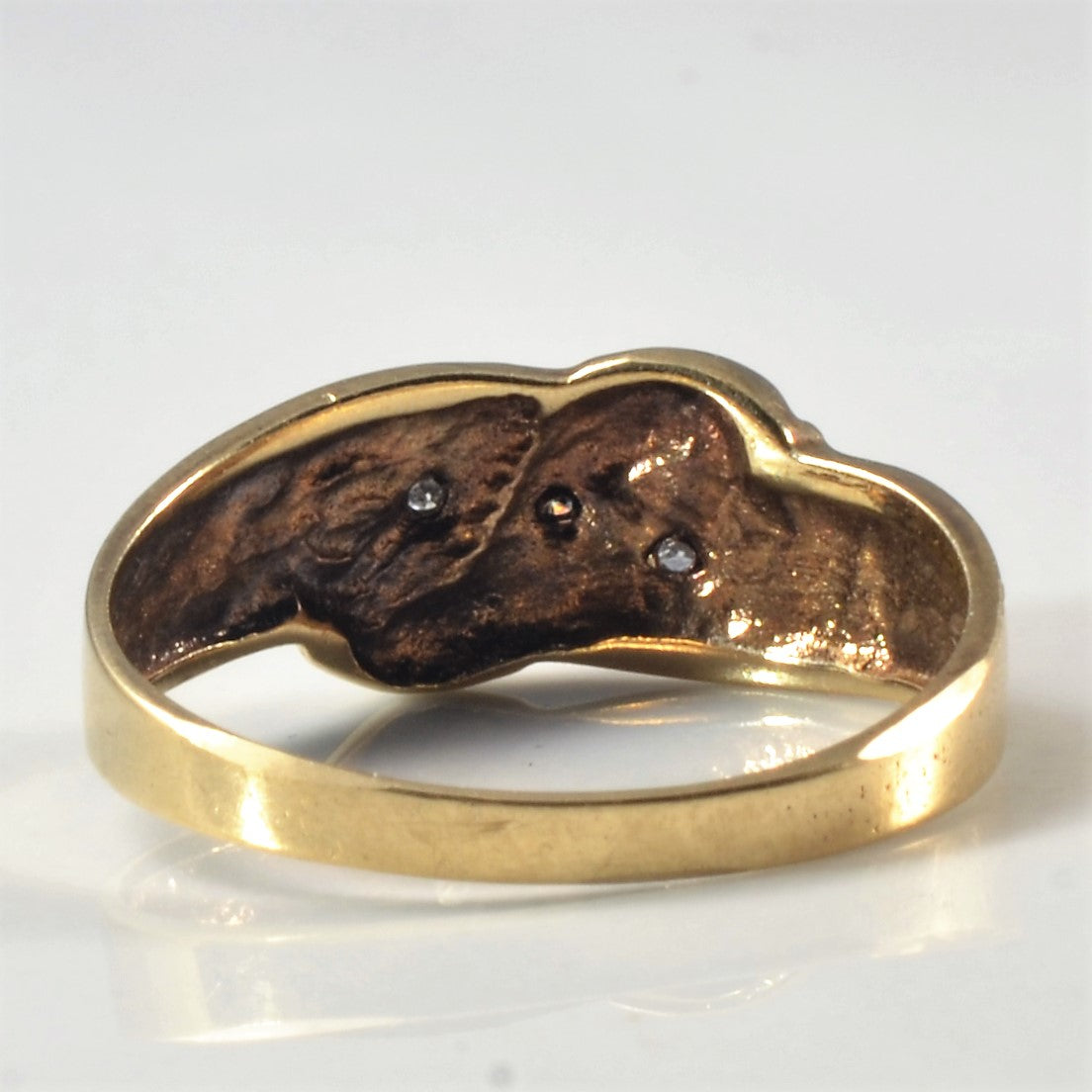 Cluster Set Diamond Bypass Ring | 0.03ctw | SZ 6.5 |