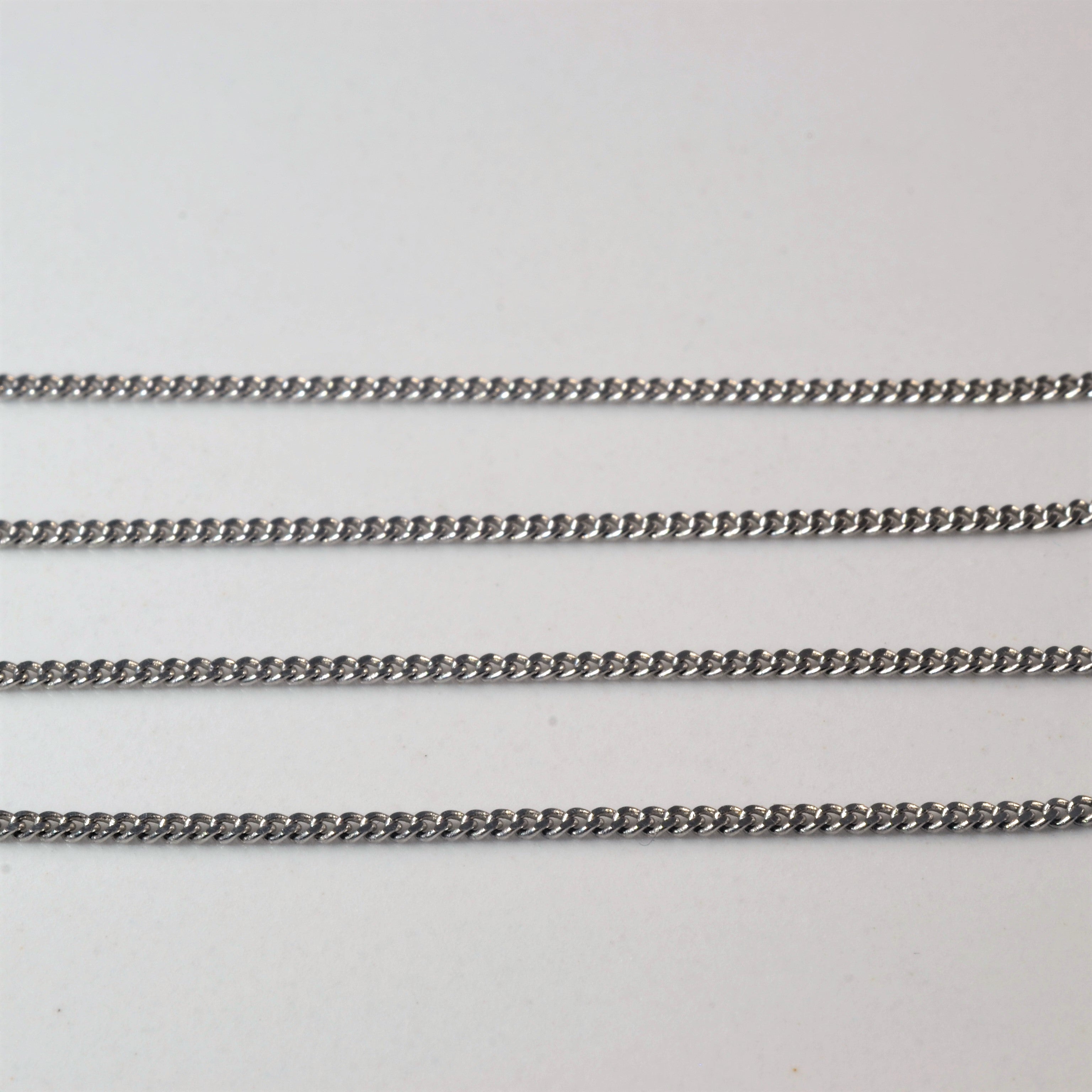 Diamond Cluster Ribbon Necklace | 0.07ctw | 16" |